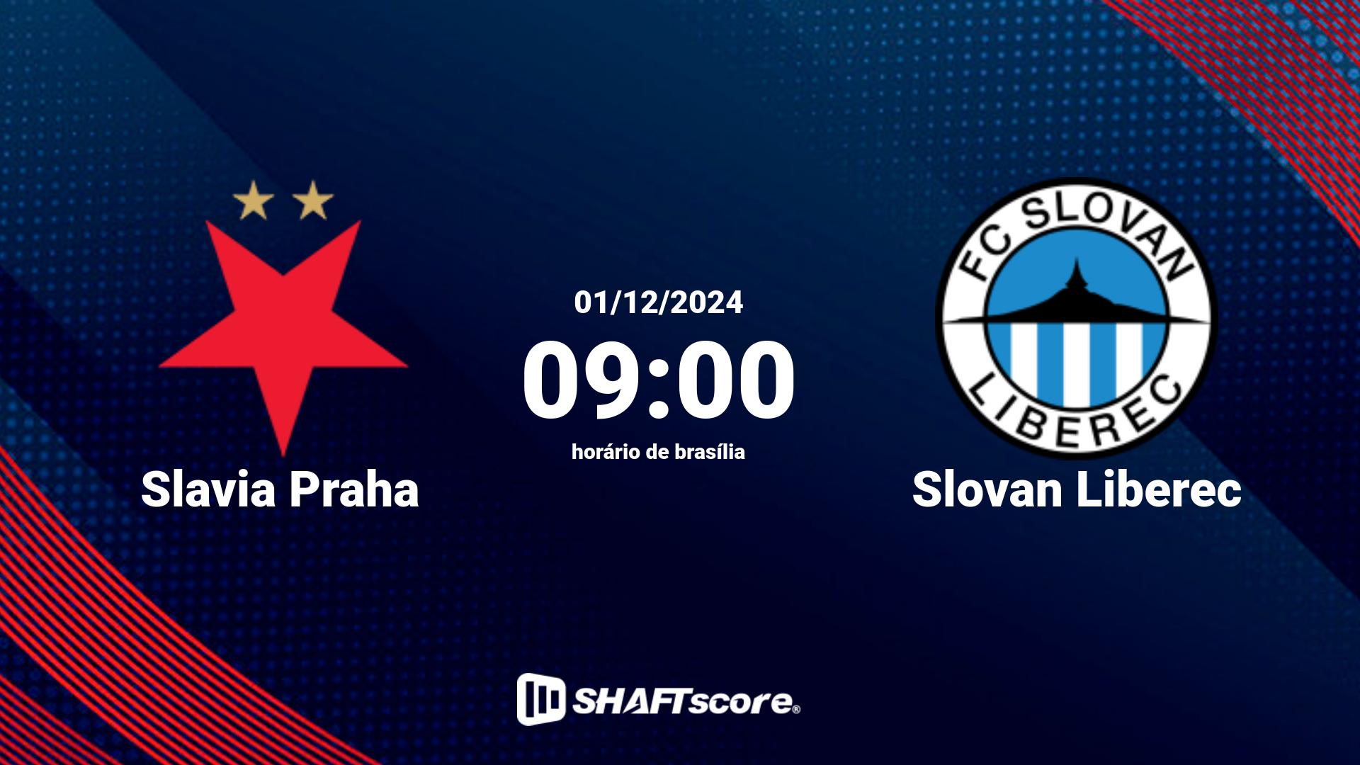 Estatísticas do jogo Slavia Praha vs Slovan Liberec 01.12 09:00