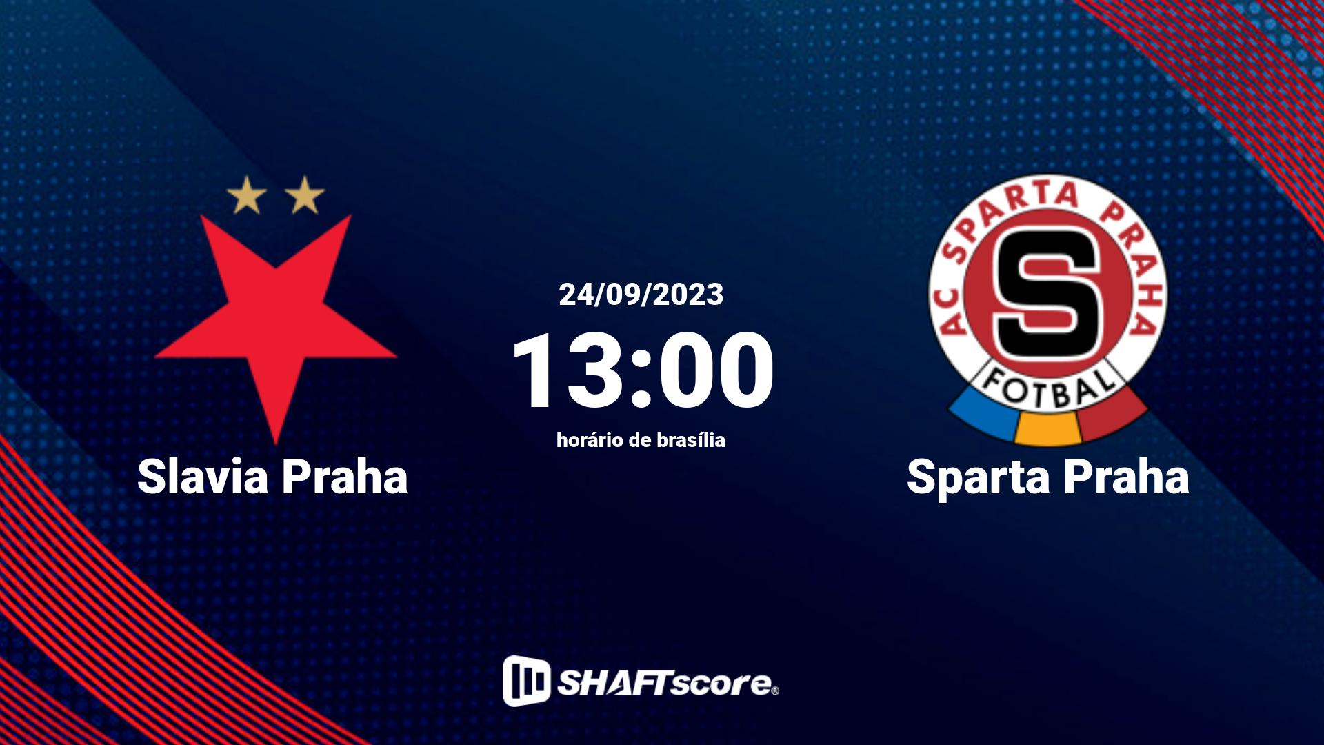 Estatísticas do jogo Slavia Praha vs Sparta Praha 24.09 13:00