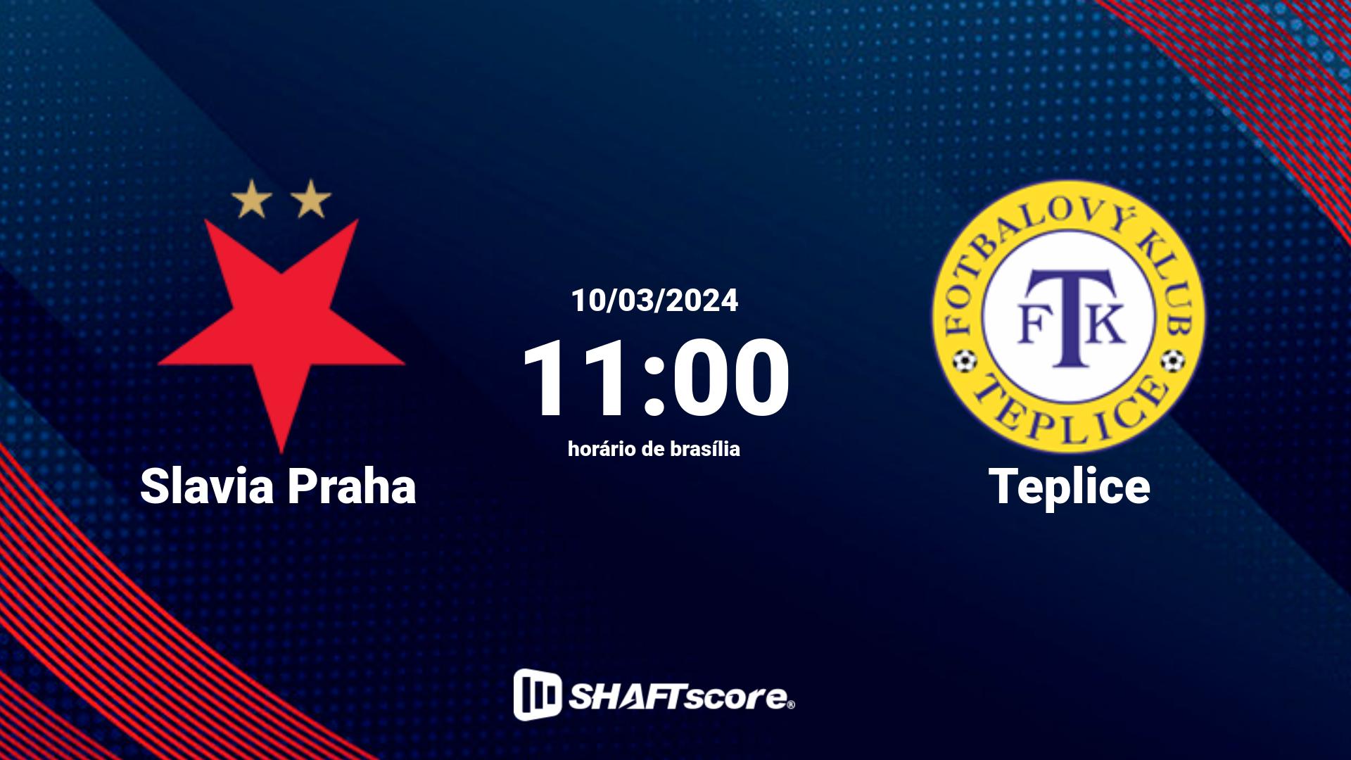 Estatísticas do jogo Slavia Praha vs Teplice 10.03 11:00