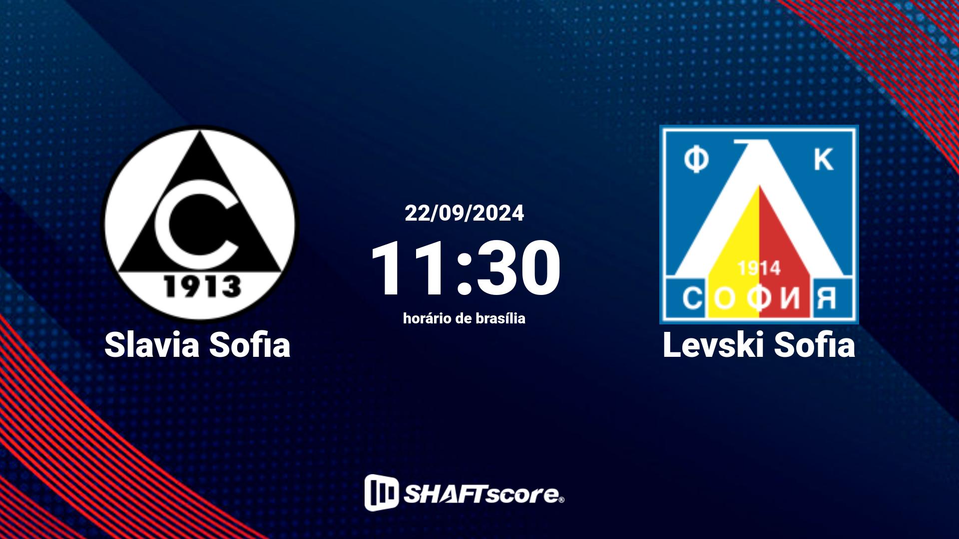 Estatísticas do jogo Slavia Sofia vs Levski Sofia 22.09 11:30