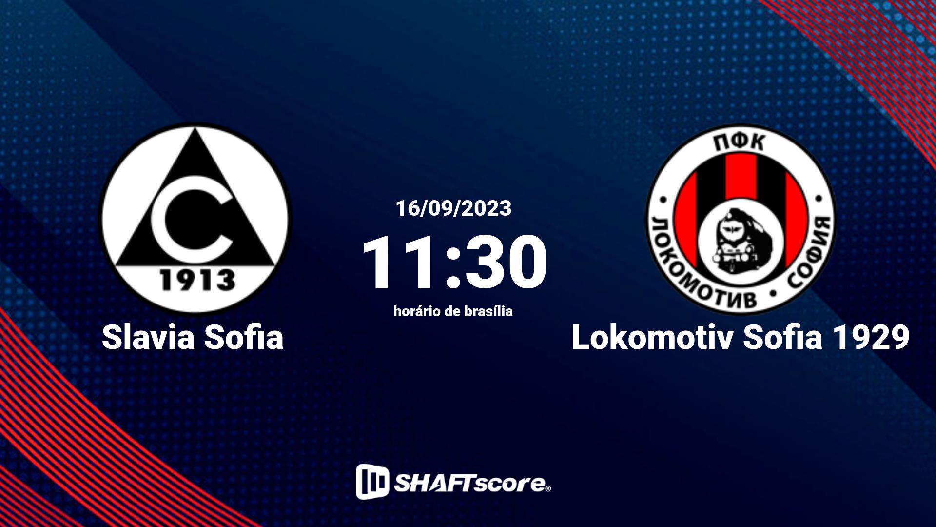 Estatísticas do jogo Slavia Sofia vs Lokomotiv Sofia 1929 16.09 11:30