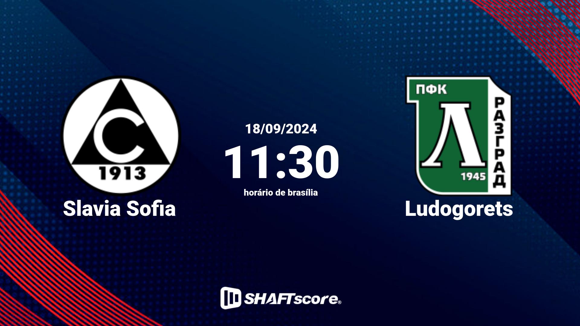 Estatísticas do jogo Slavia Sofia vs Ludogorets 18.09 11:30