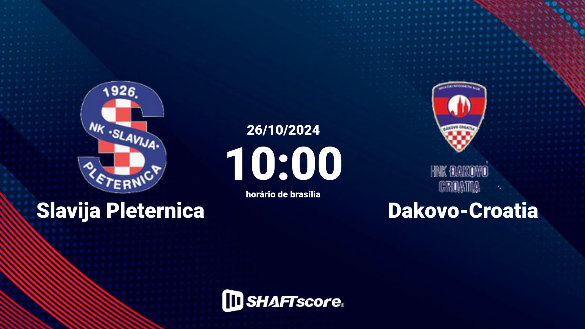 Estatísticas do jogo Slavija Pleternica vs Dakovo-Croatia 26.10 10:00