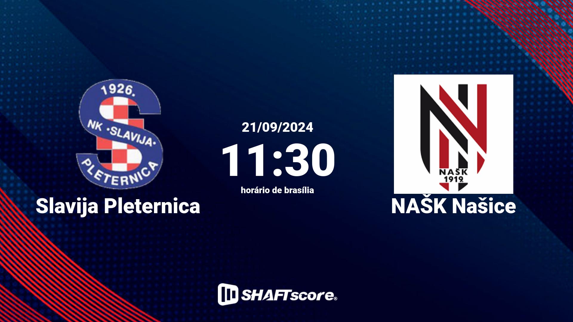 Estatísticas do jogo Slavija Pleternica vs NAŠK Našice 21.09 11:30