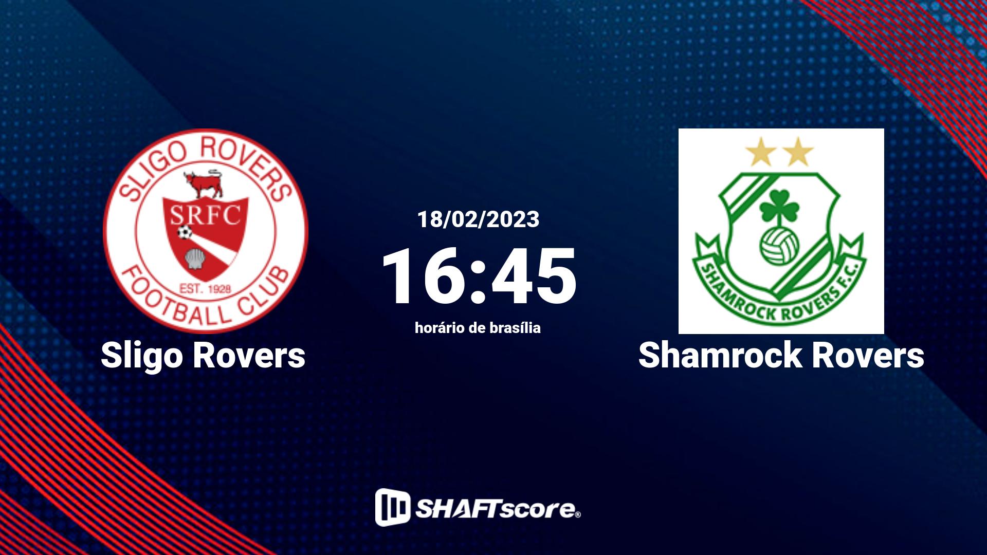 Estatísticas do jogo Sligo Rovers vs Shamrock Rovers 18.02 16:45