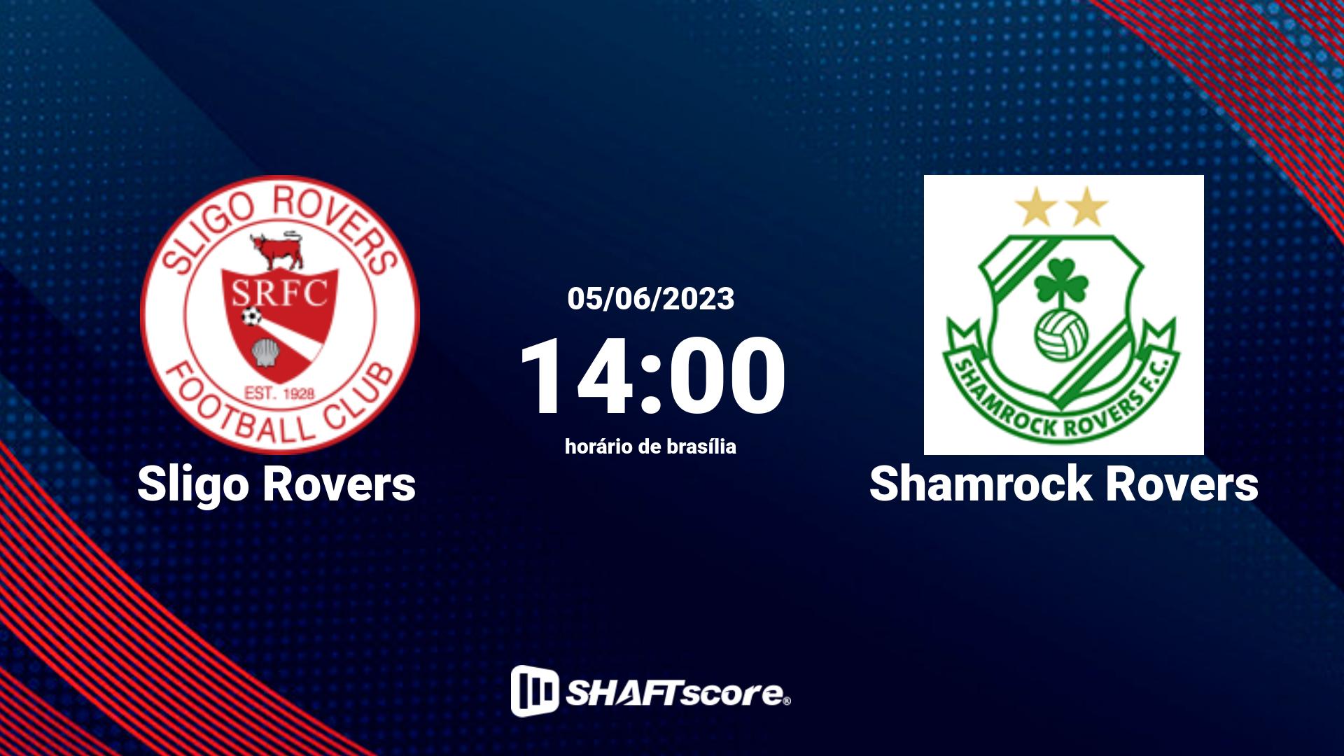 Estatísticas do jogo Sligo Rovers vs Shamrock Rovers 05.06 14:00