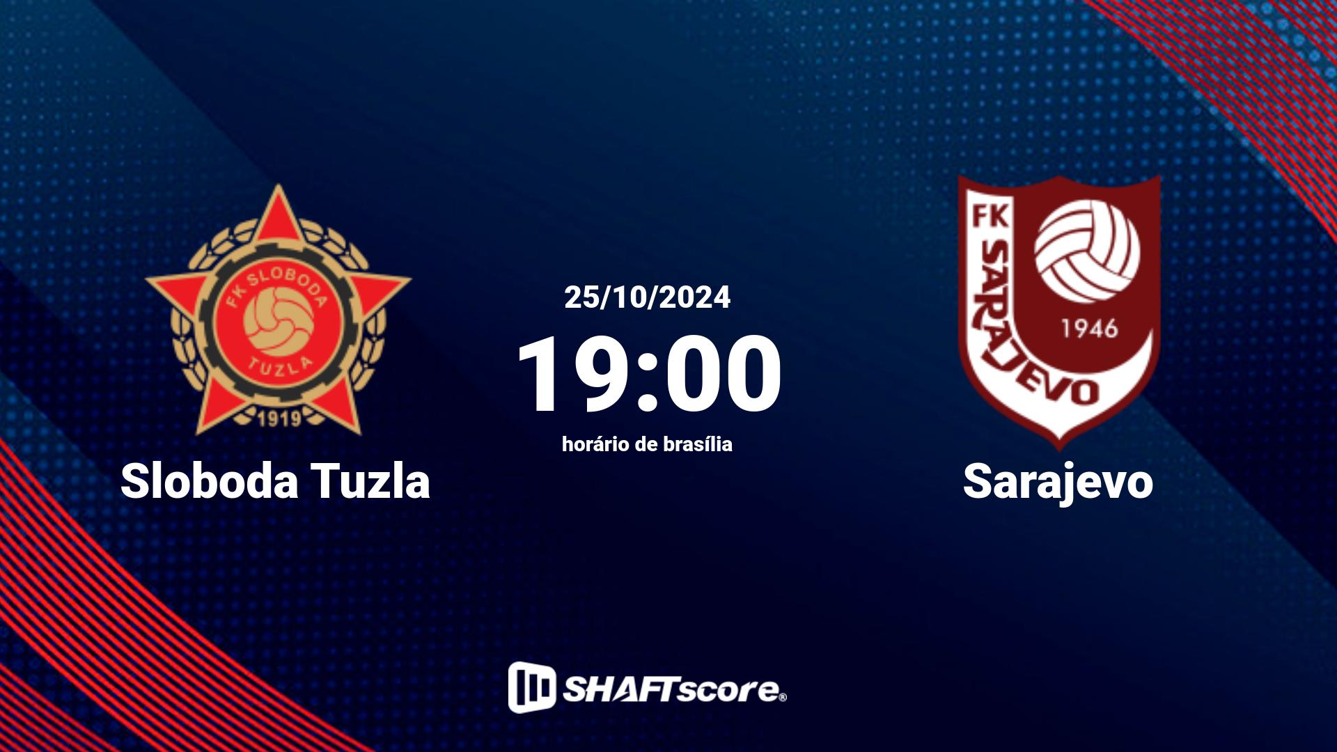 Estatísticas do jogo Sloboda Tuzla vs Sarajevo 25.10 19:00