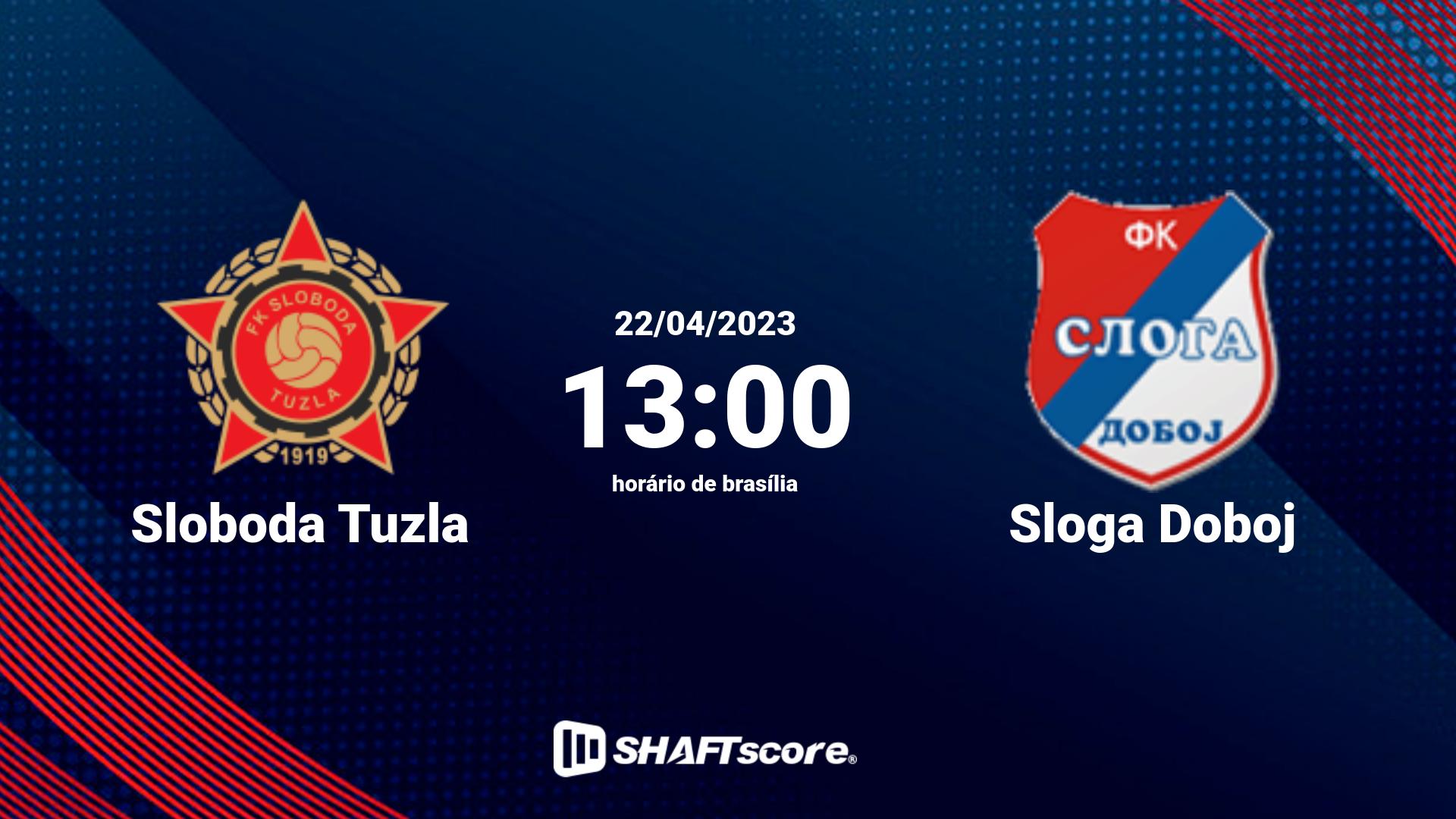 Estatísticas do jogo Sloboda Tuzla vs Sloga Doboj 22.04 13:00