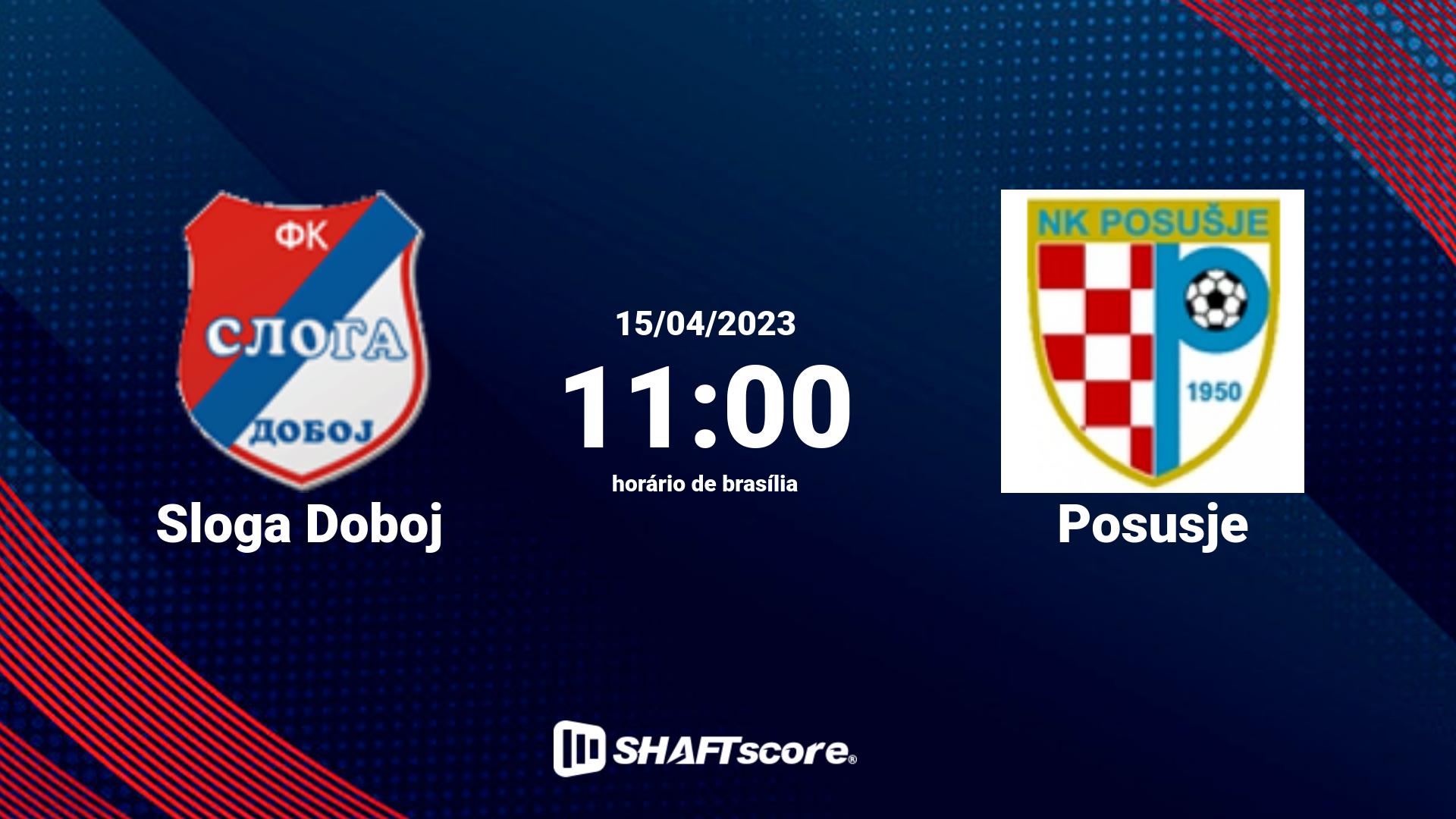 Estatísticas do jogo Sloga Doboj vs Posusje 15.04 11:00