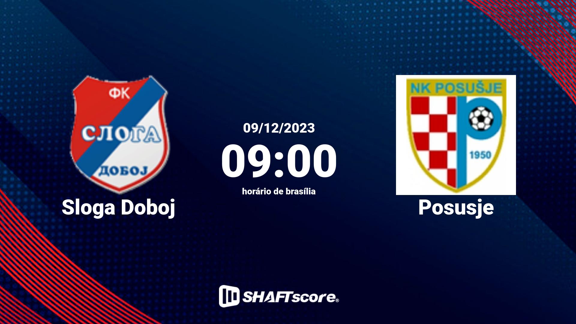 Estatísticas do jogo Sloga Doboj vs Posusje 09.12 09:00