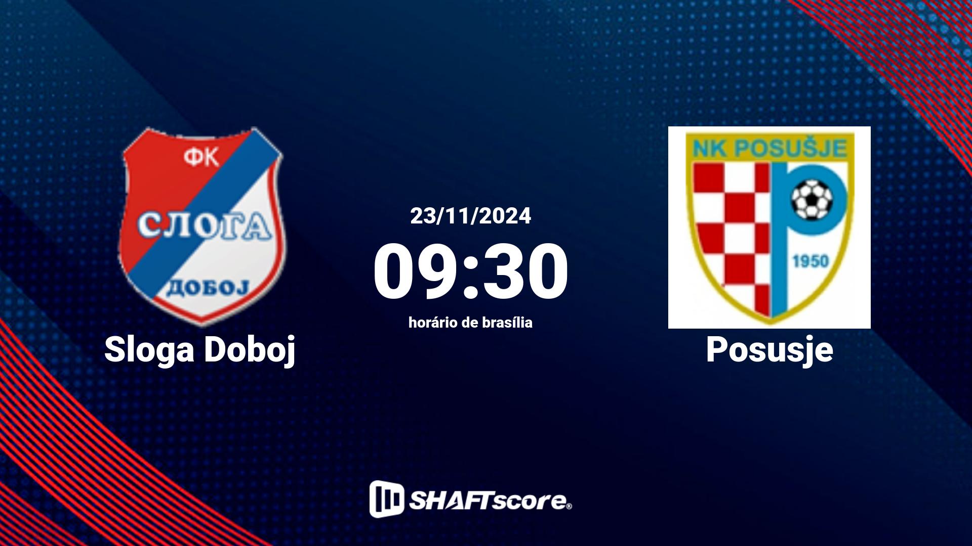 Estatísticas do jogo Sloga Doboj vs Posusje 23.11 09:30