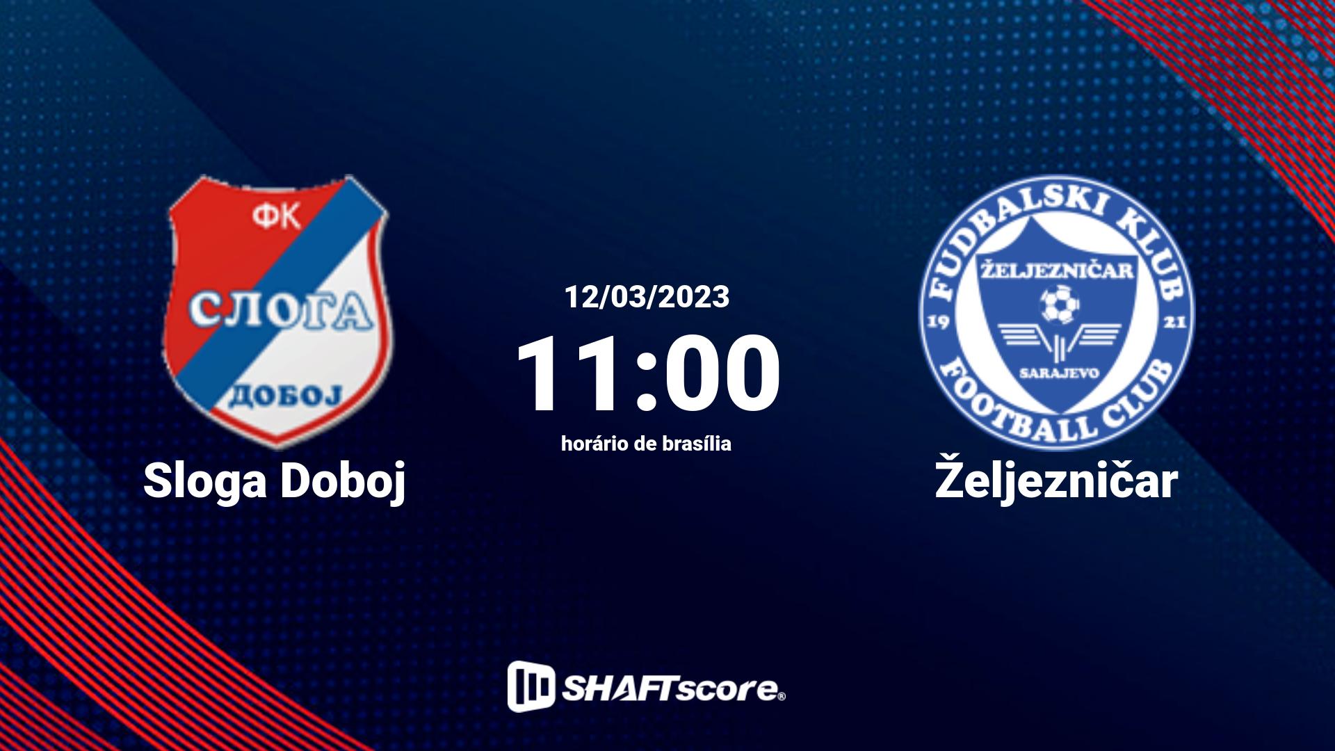 Estatísticas do jogo Sloga Doboj vs Željezničar 12.03 11:00