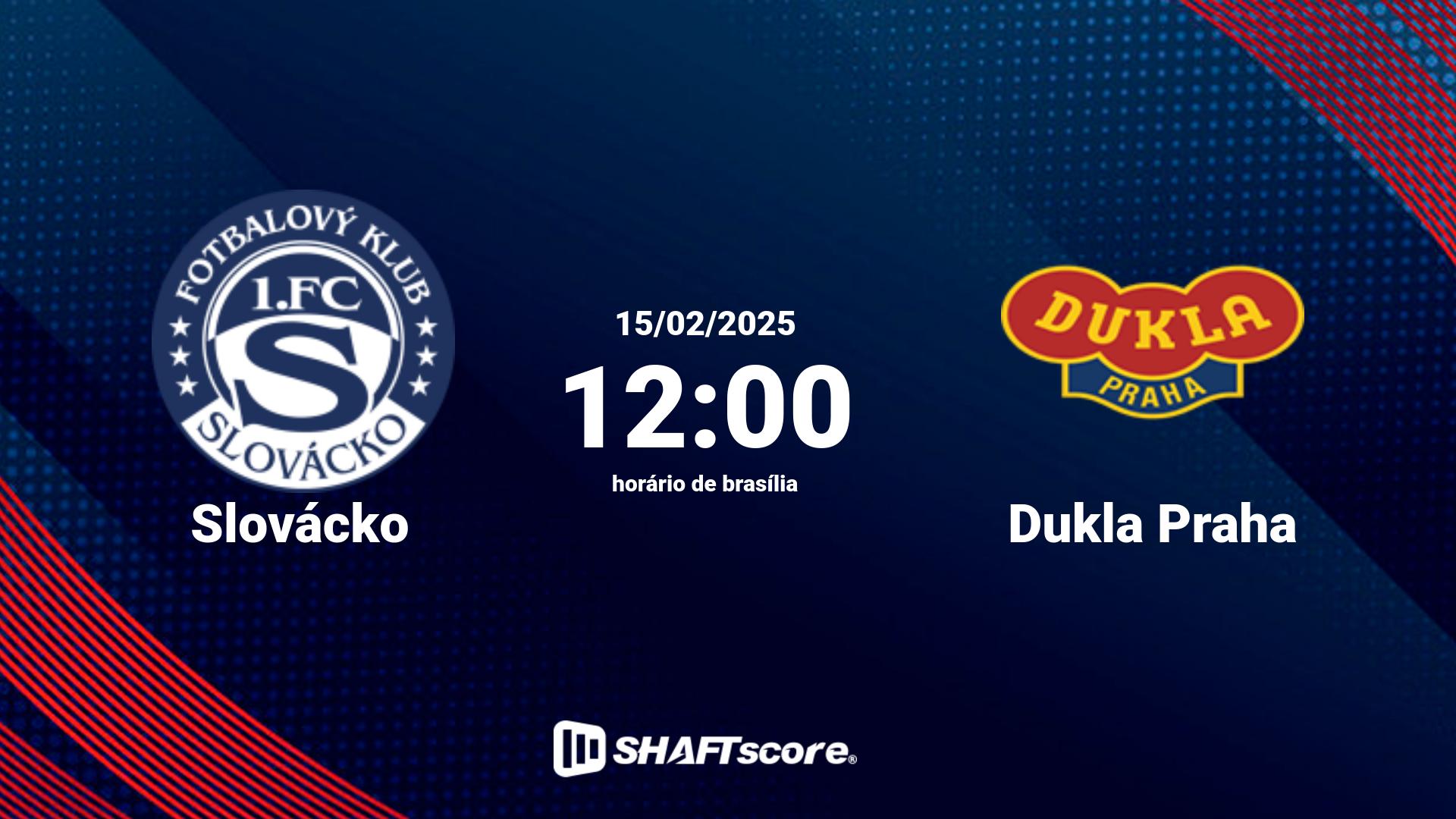 Estatísticas do jogo Slovácko vs Dukla Praha 15.02 12:00