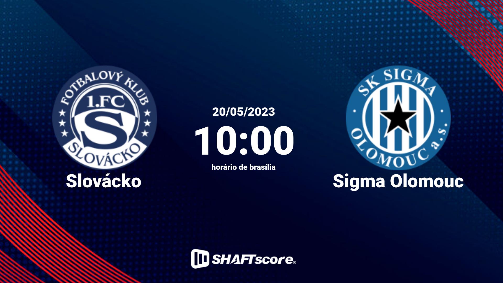 Estatísticas do jogo Slovácko vs Sigma Olomouc 20.05 10:00