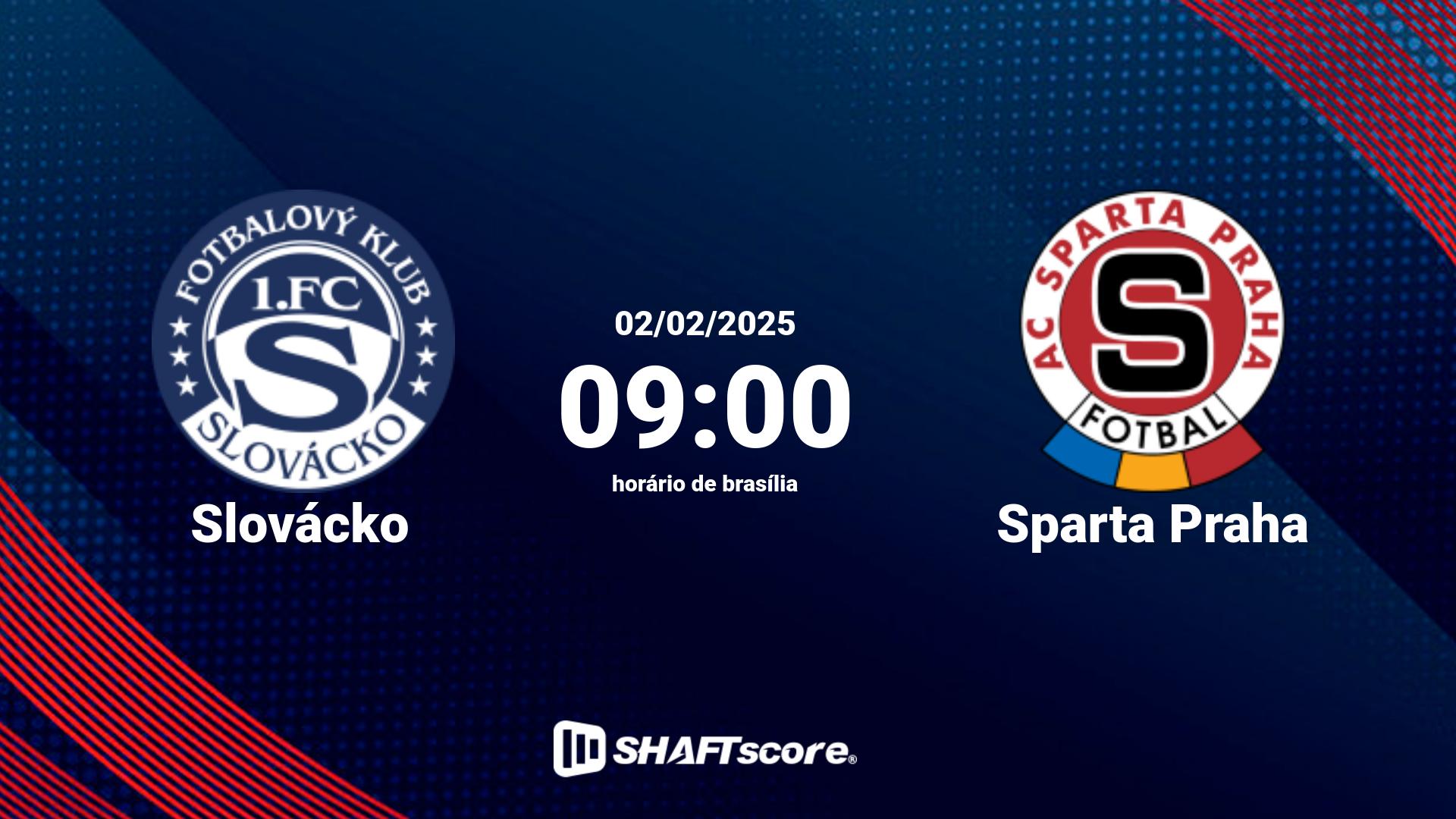 Estatísticas do jogo Slovácko vs Sparta Praha 02.02 09:00