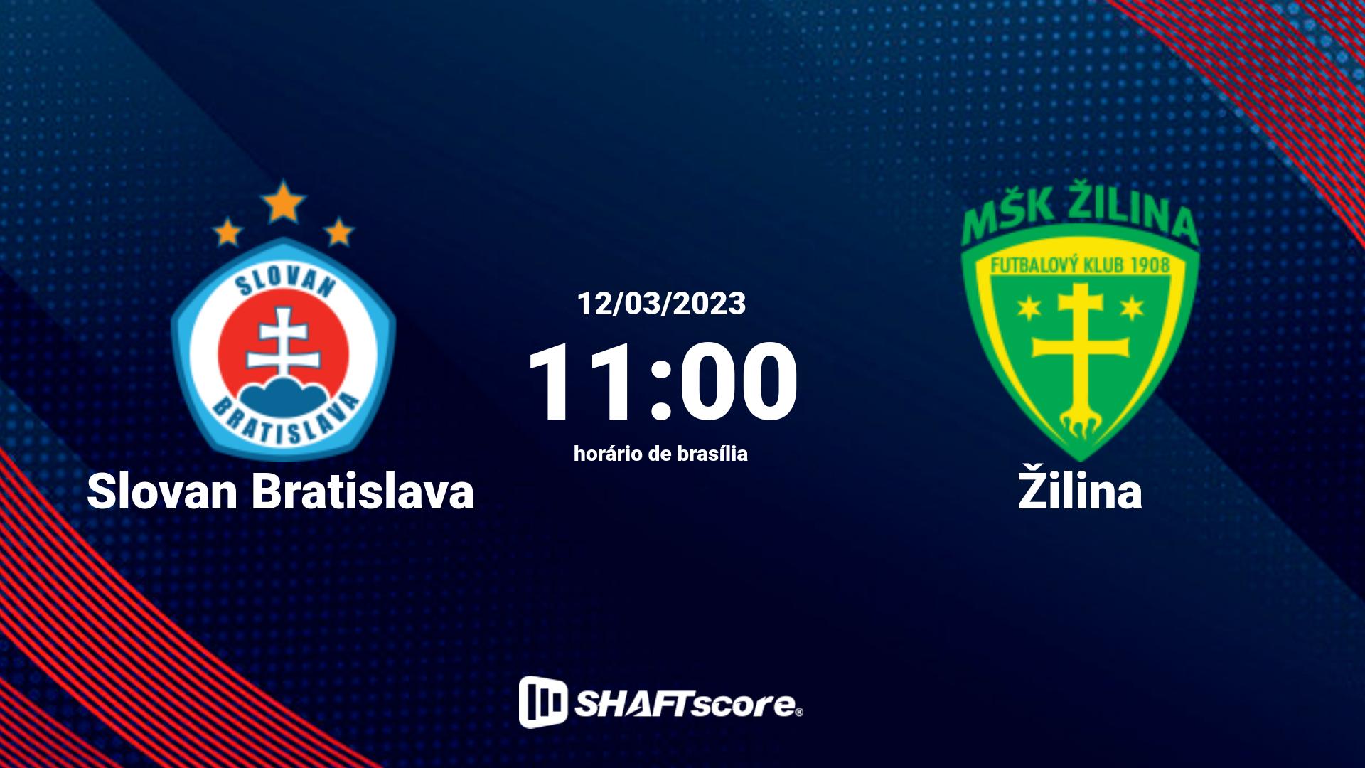 Estatísticas do jogo Slovan Bratislava vs Žilina 12.03 11:00