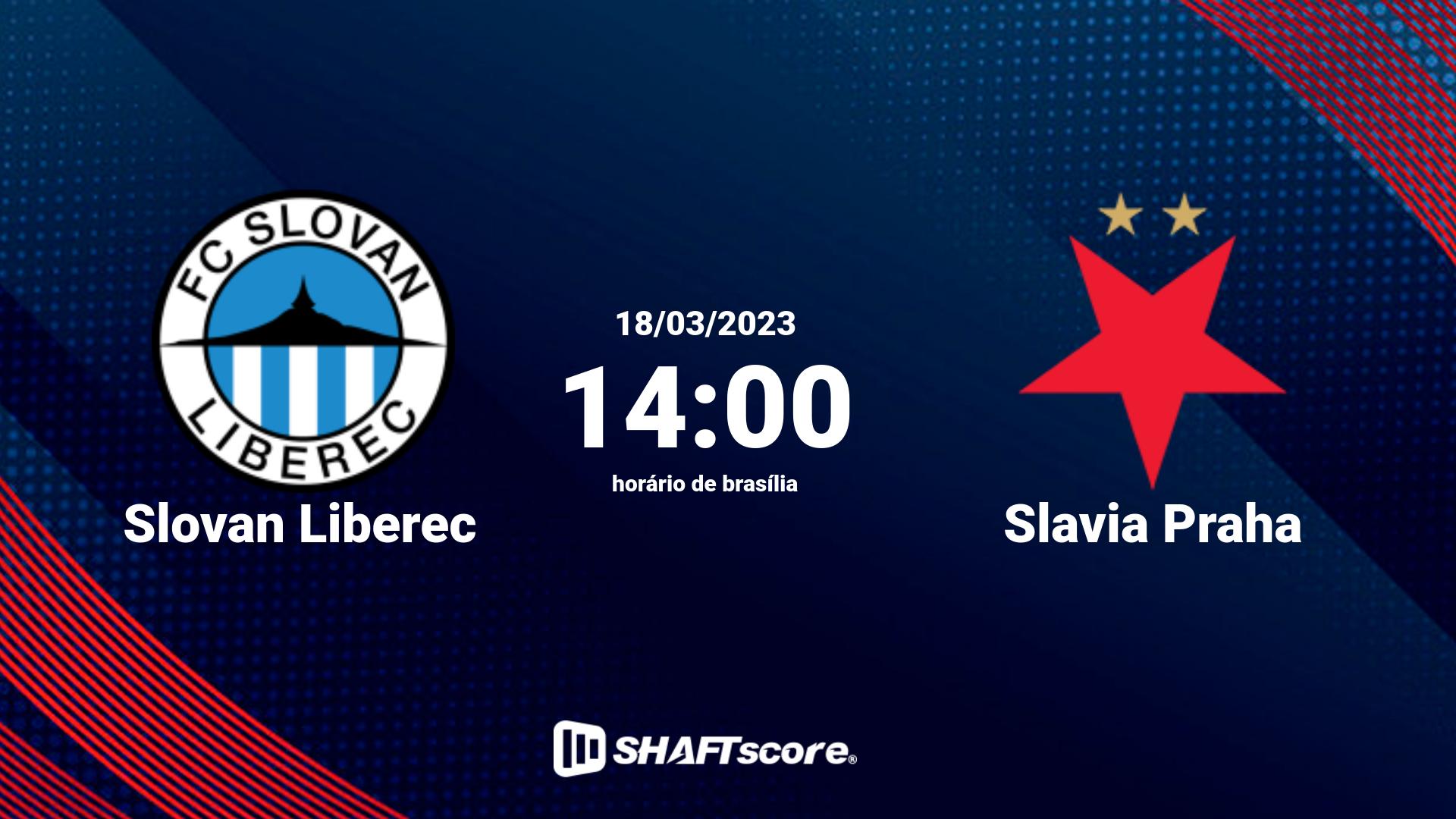 Estatísticas do jogo Slovan Liberec vs Slavia Praha 18.03 14:00