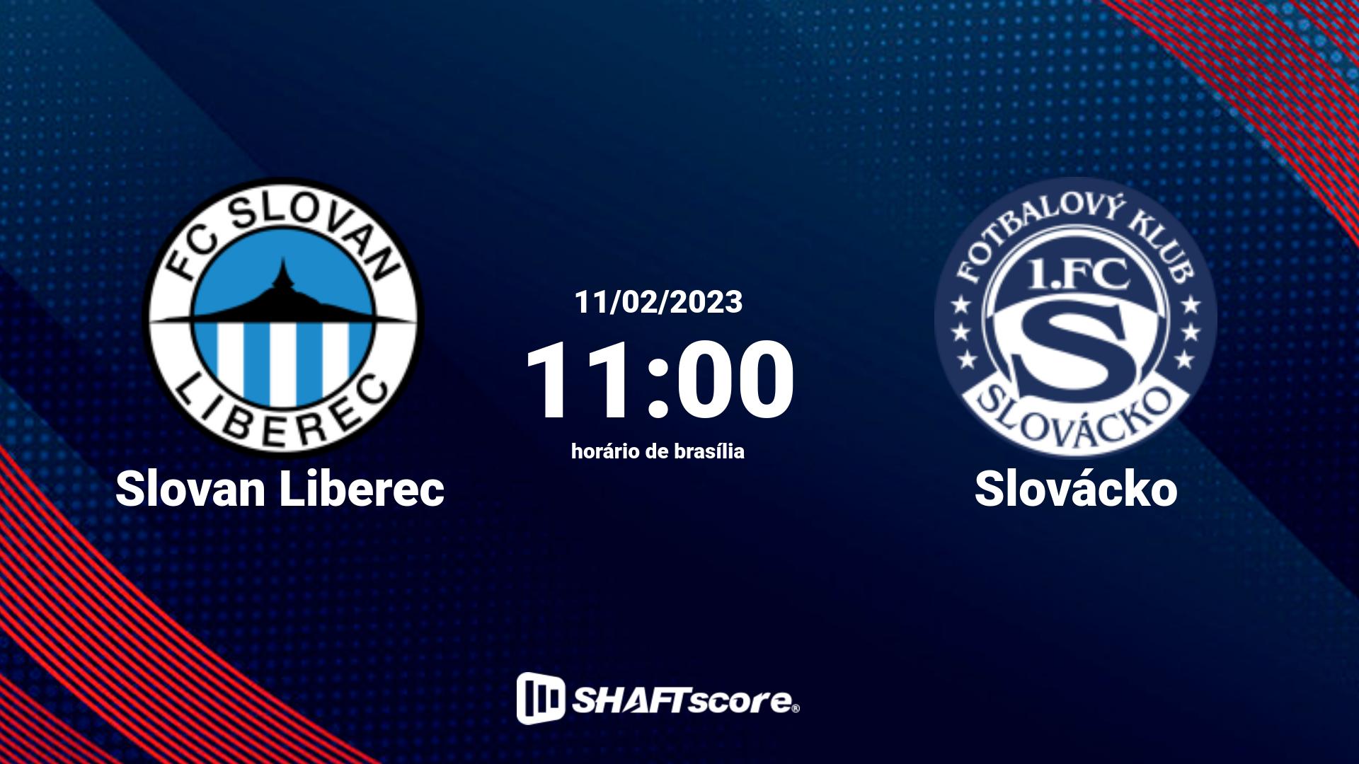 Estatísticas do jogo Slovan Liberec vs Slovácko 11.02 11:00