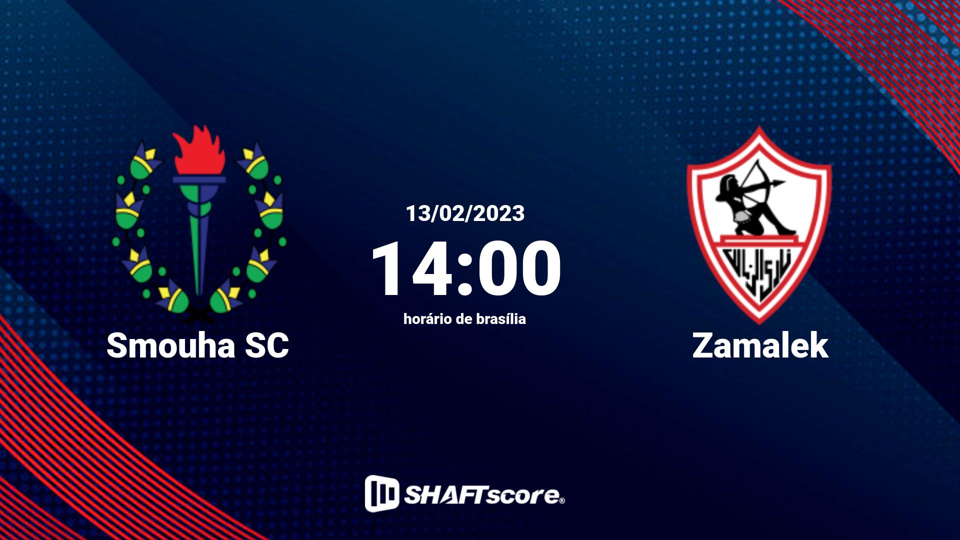 Estatísticas do jogo Smouha SC vs Zamalek 13.02 14:00