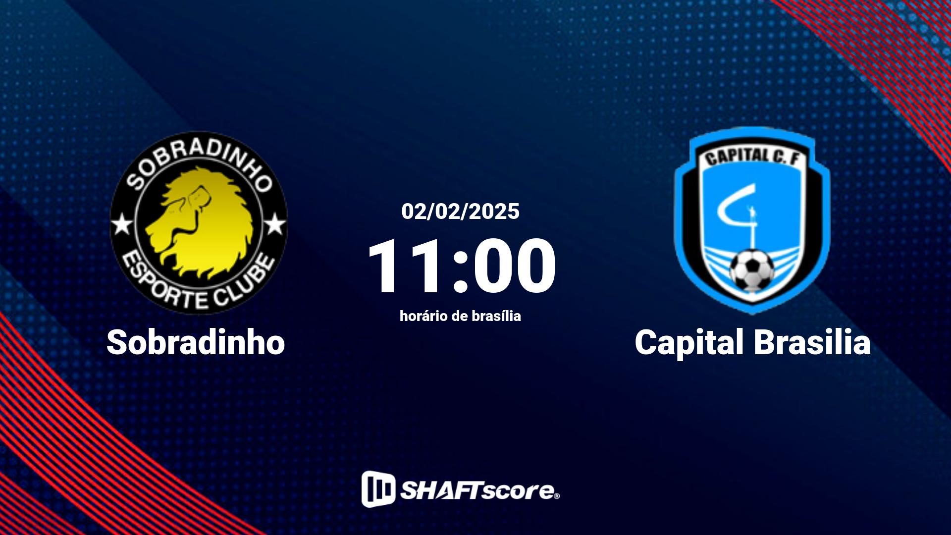 Estatísticas do jogo Sobradinho vs Capital Brasilia 02.02 11:00