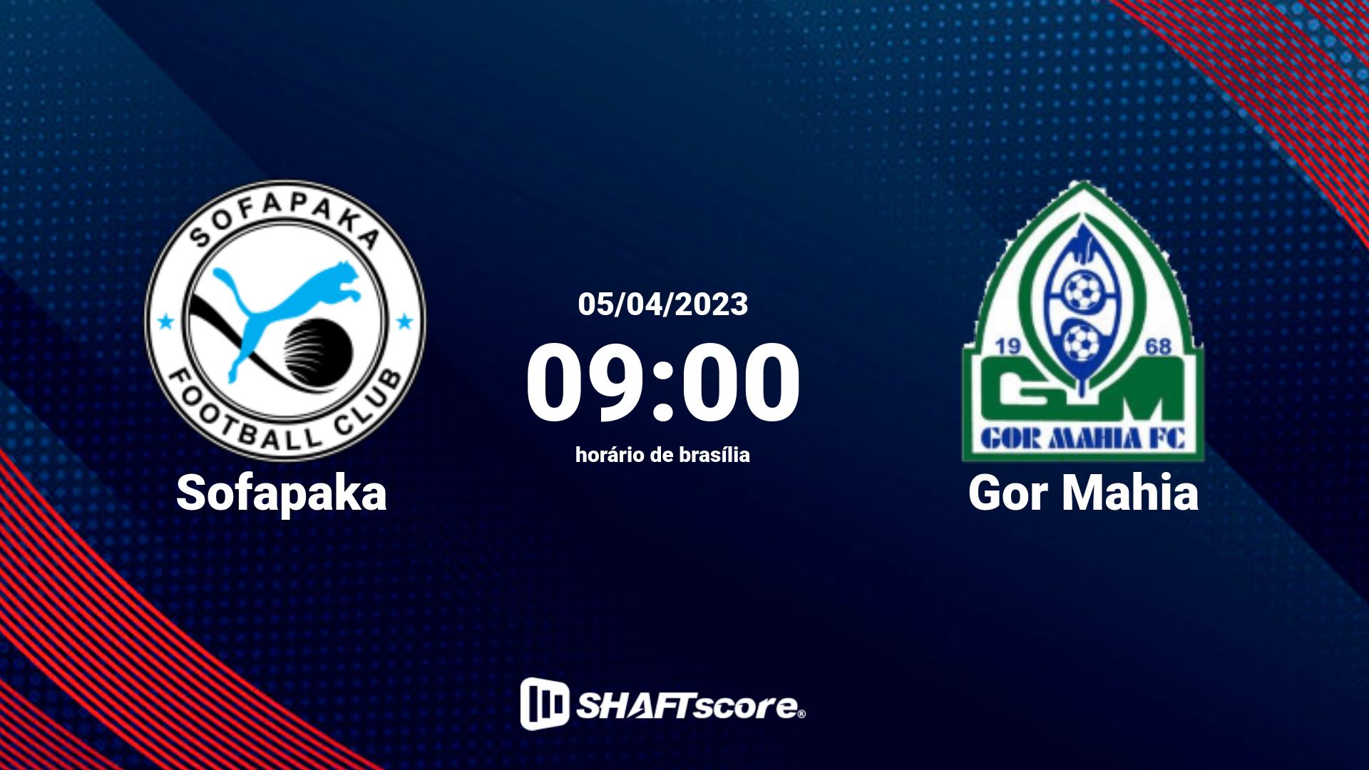 Estatísticas do jogo Sofapaka vs Gor Mahia 05.04 09:00