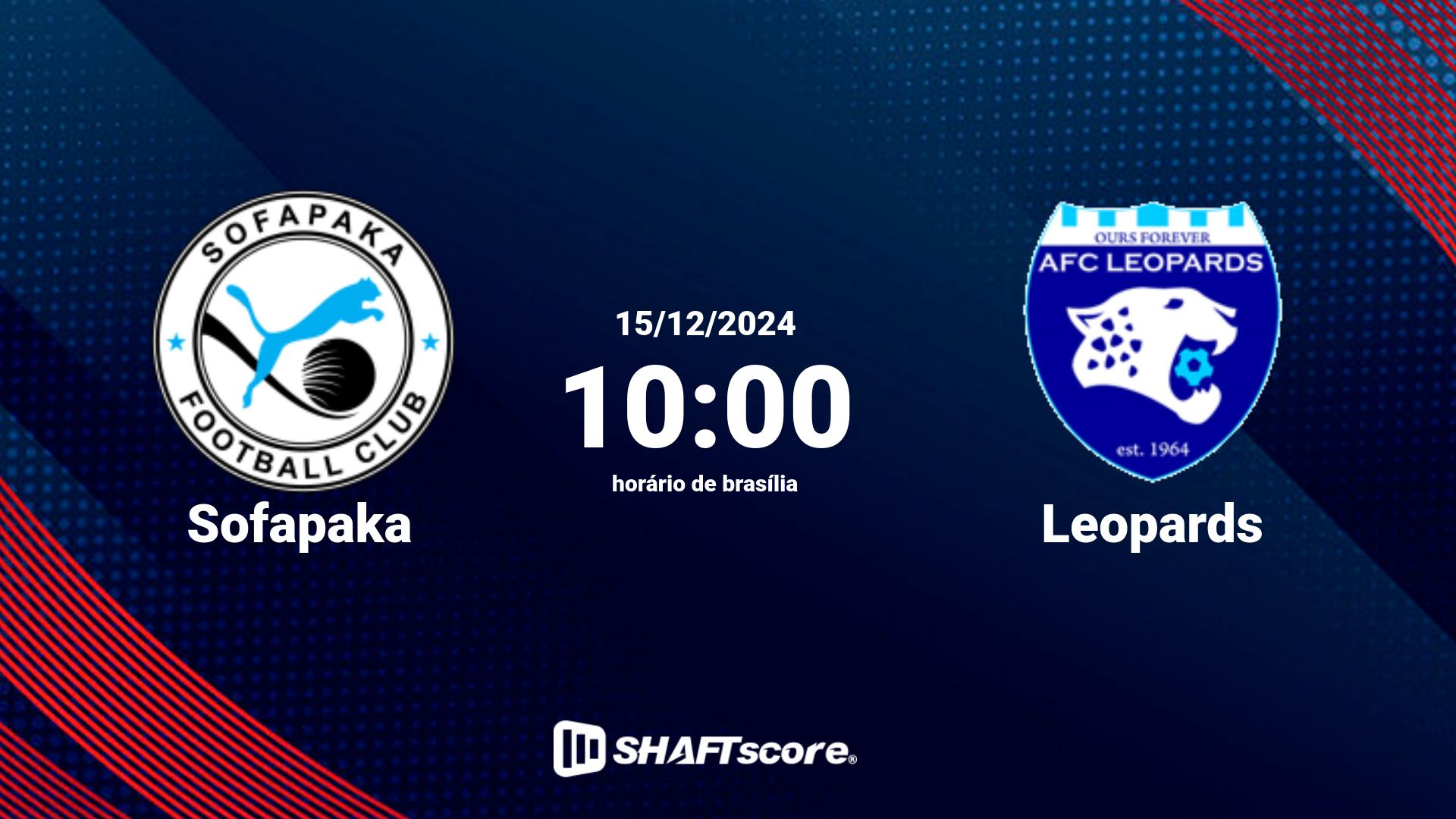 Estatísticas do jogo Sofapaka vs Leopards 15.12 10:00