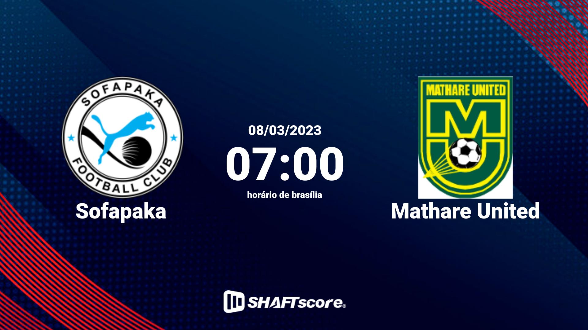 Estatísticas do jogo Sofapaka vs Mathare United 08.03 07:00