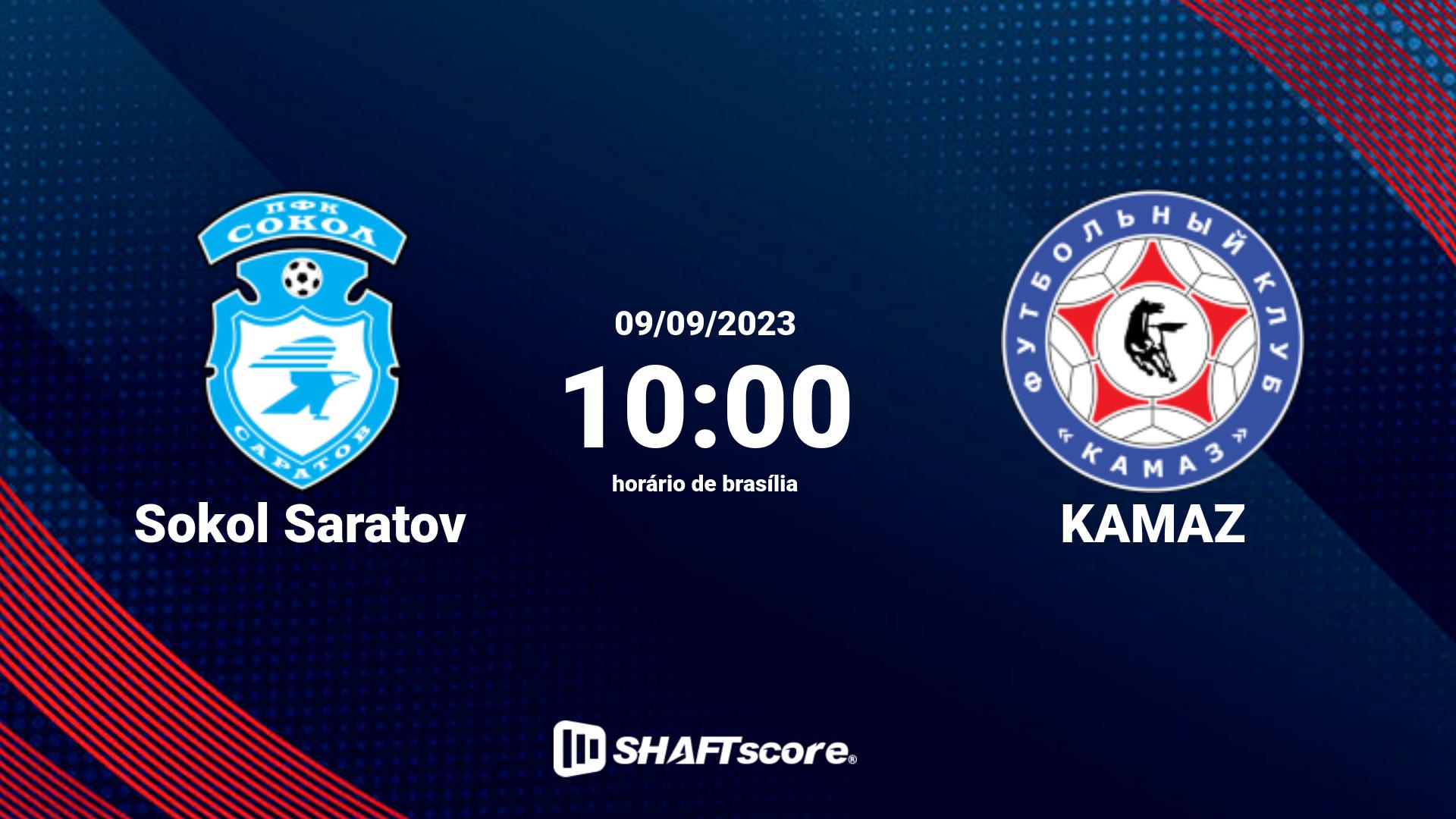 Estatísticas do jogo Sokol Saratov vs KAMAZ 09.09 10:00