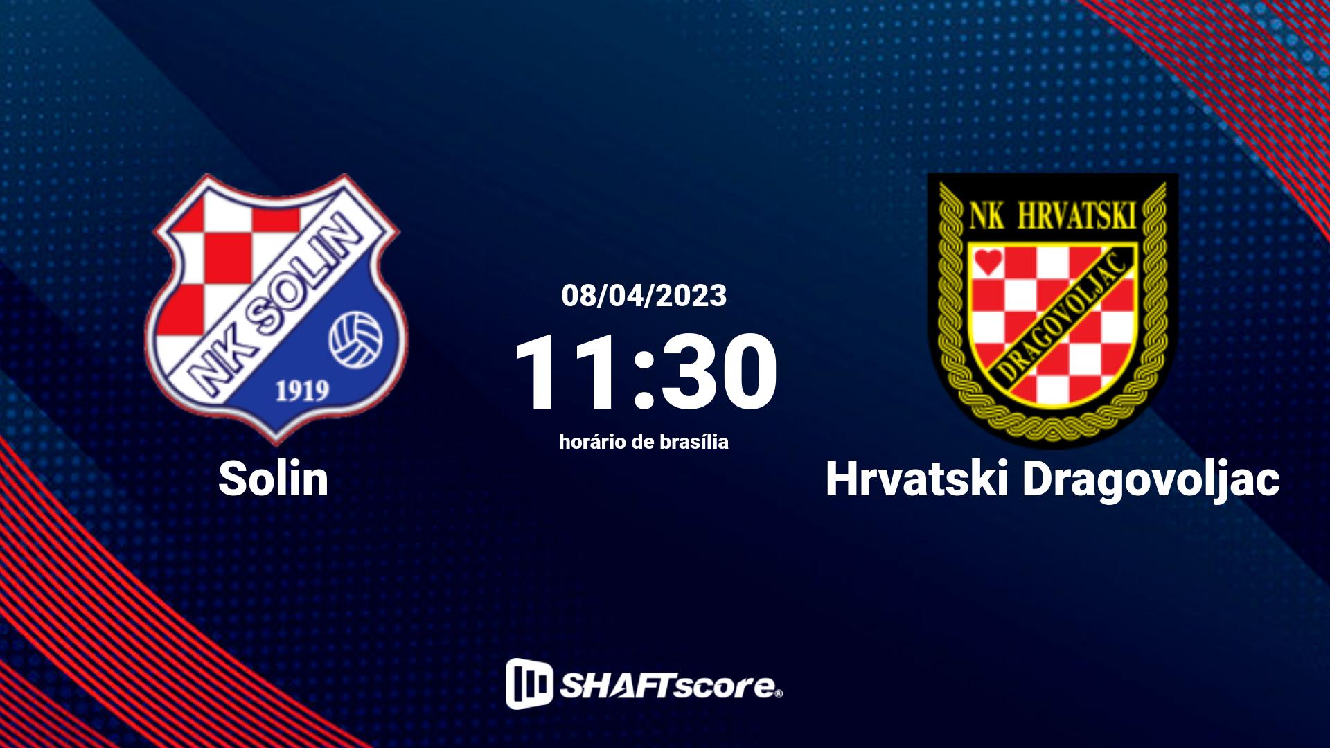 Estatísticas do jogo Solin vs Hrvatski Dragovoljac 08.04 11:30