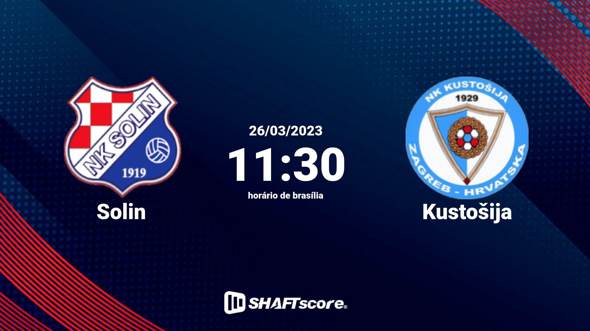 Estatísticas do jogo Solin vs Kustošija 26.03 11:30