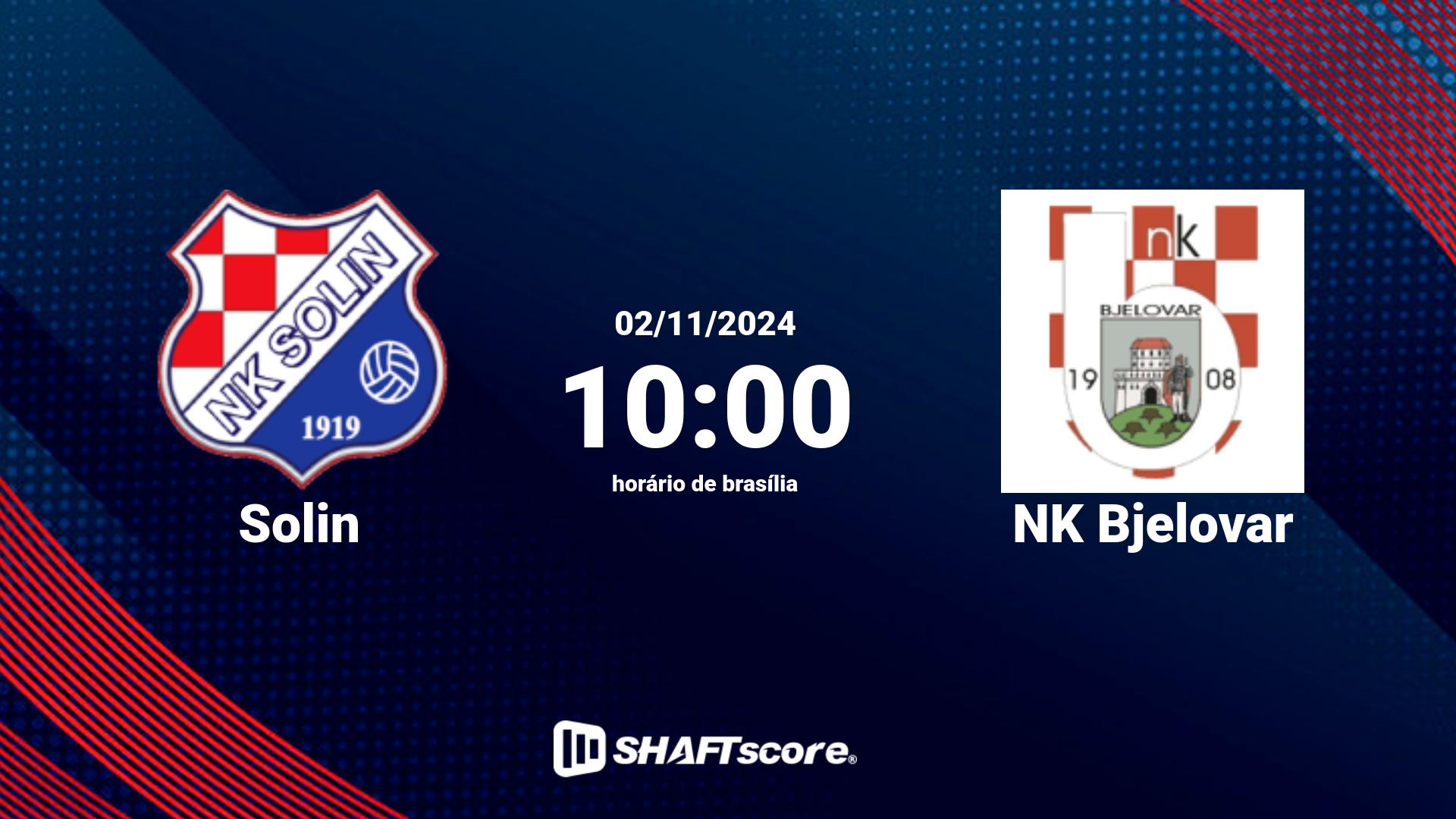 Estatísticas do jogo Solin vs NK Bjelovar 02.11 10:00