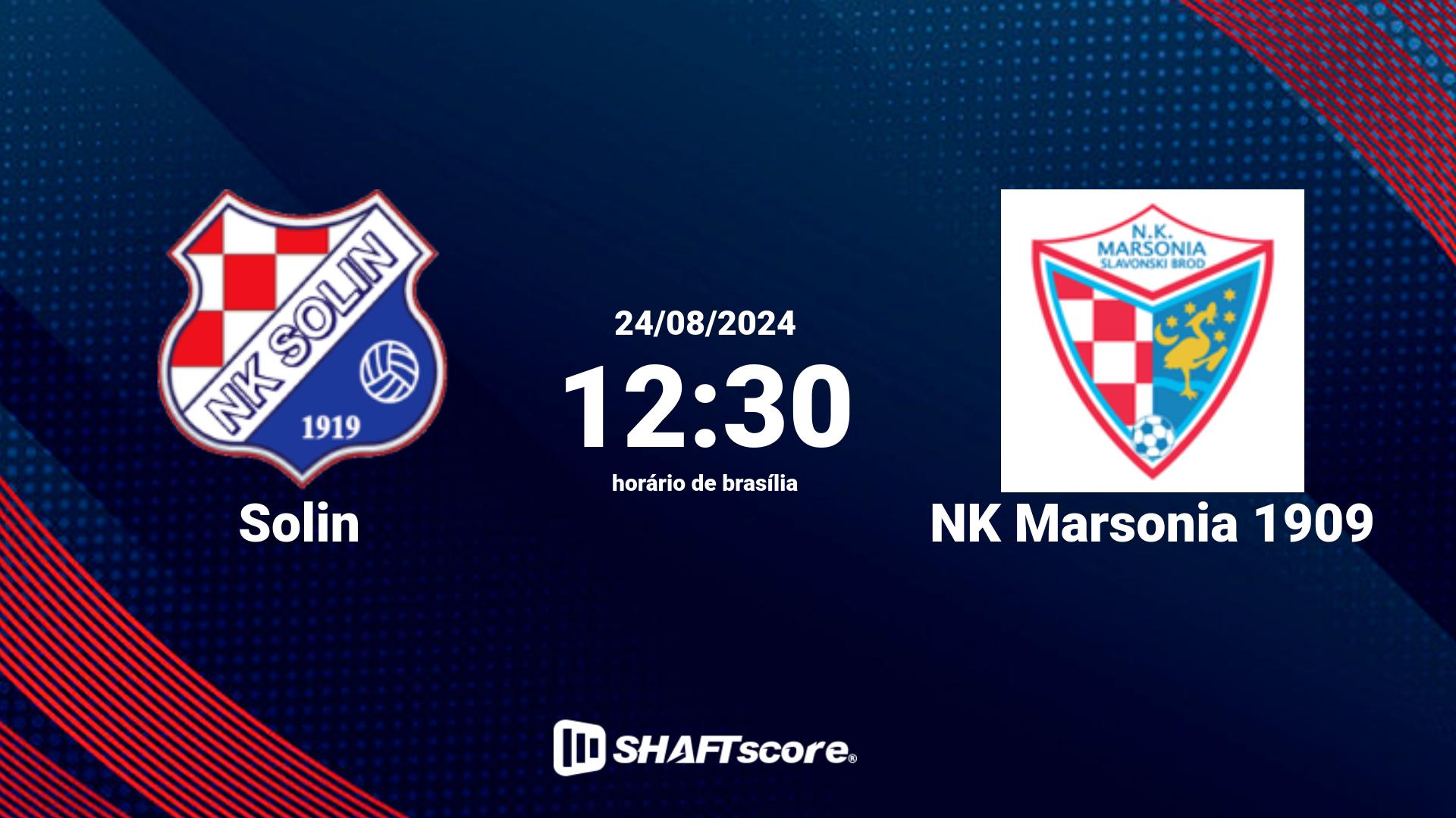 Estatísticas do jogo Solin vs NK Marsonia 1909 24.08 12:30