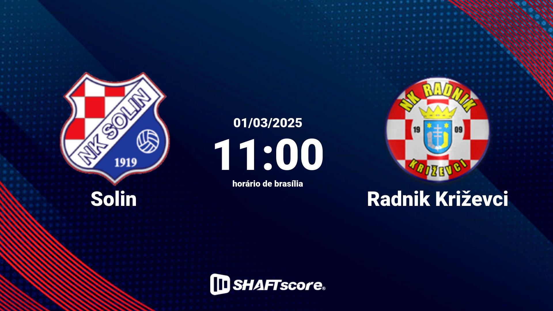 Estatísticas do jogo Solin vs Radnik Križevci 01.03 11:00