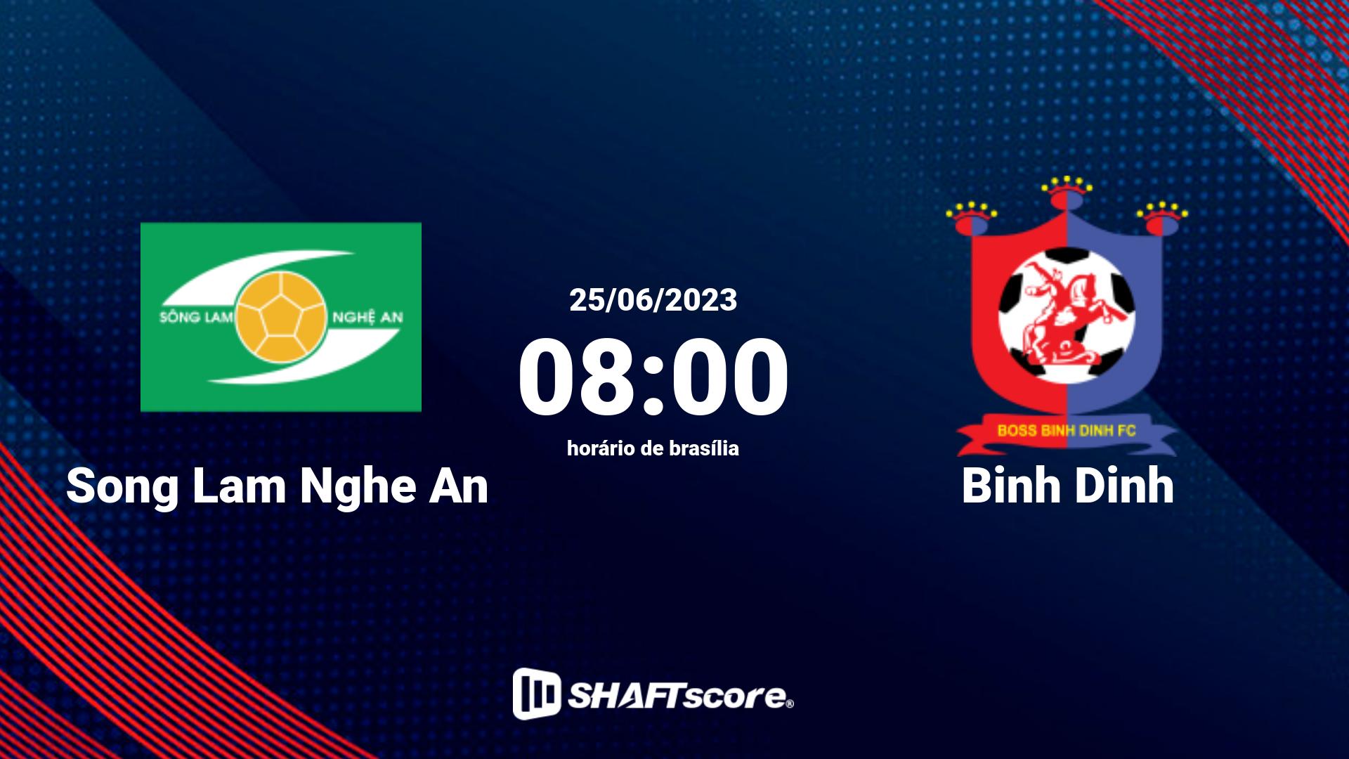 Estatísticas do jogo Song Lam Nghe An vs Binh Dinh 25.06 08:00