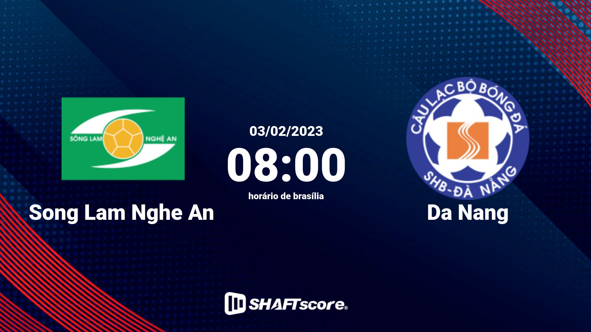 Estatísticas do jogo Song Lam Nghe An vs Da Nang 03.02 08:00