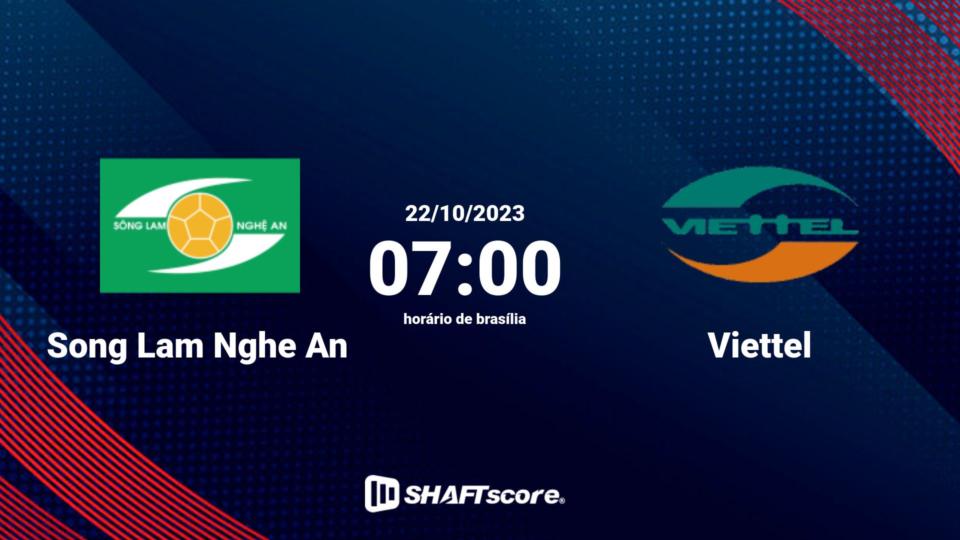 Estatísticas do jogo Song Lam Nghe An vs Viettel 22.10 07:00