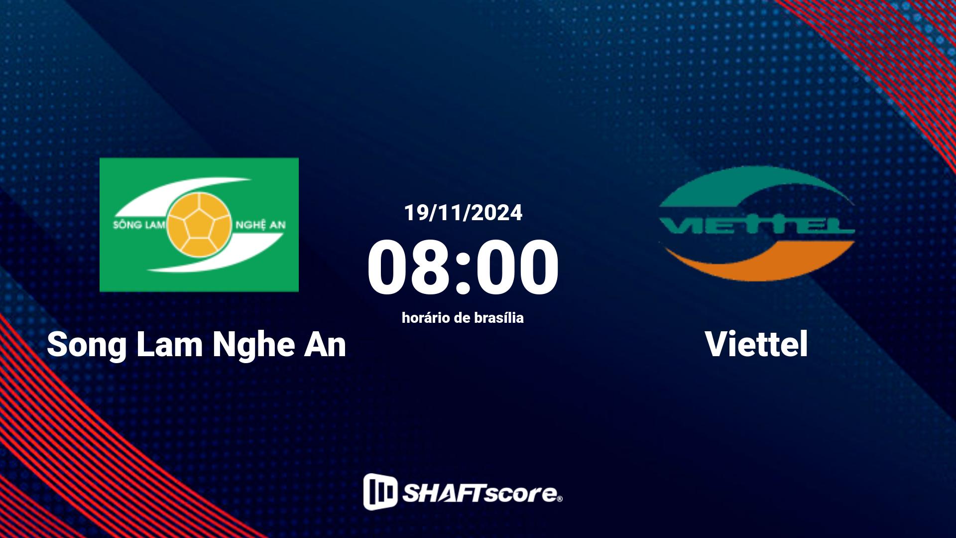 Estatísticas do jogo Song Lam Nghe An vs Viettel 19.11 08:00