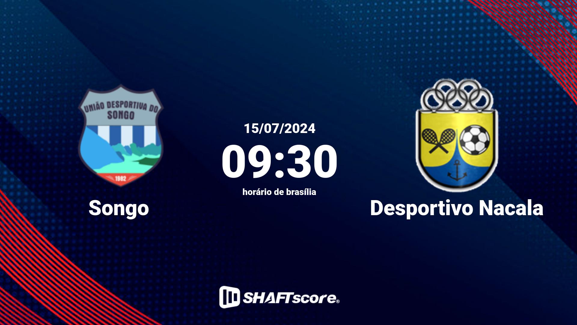 Estatísticas do jogo Songo vs Desportivo Nacala 15.07 09:30