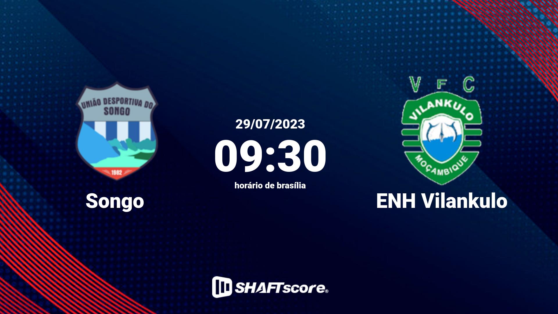 Estatísticas do jogo Songo vs ENH Vilankulo 29.07 09:30