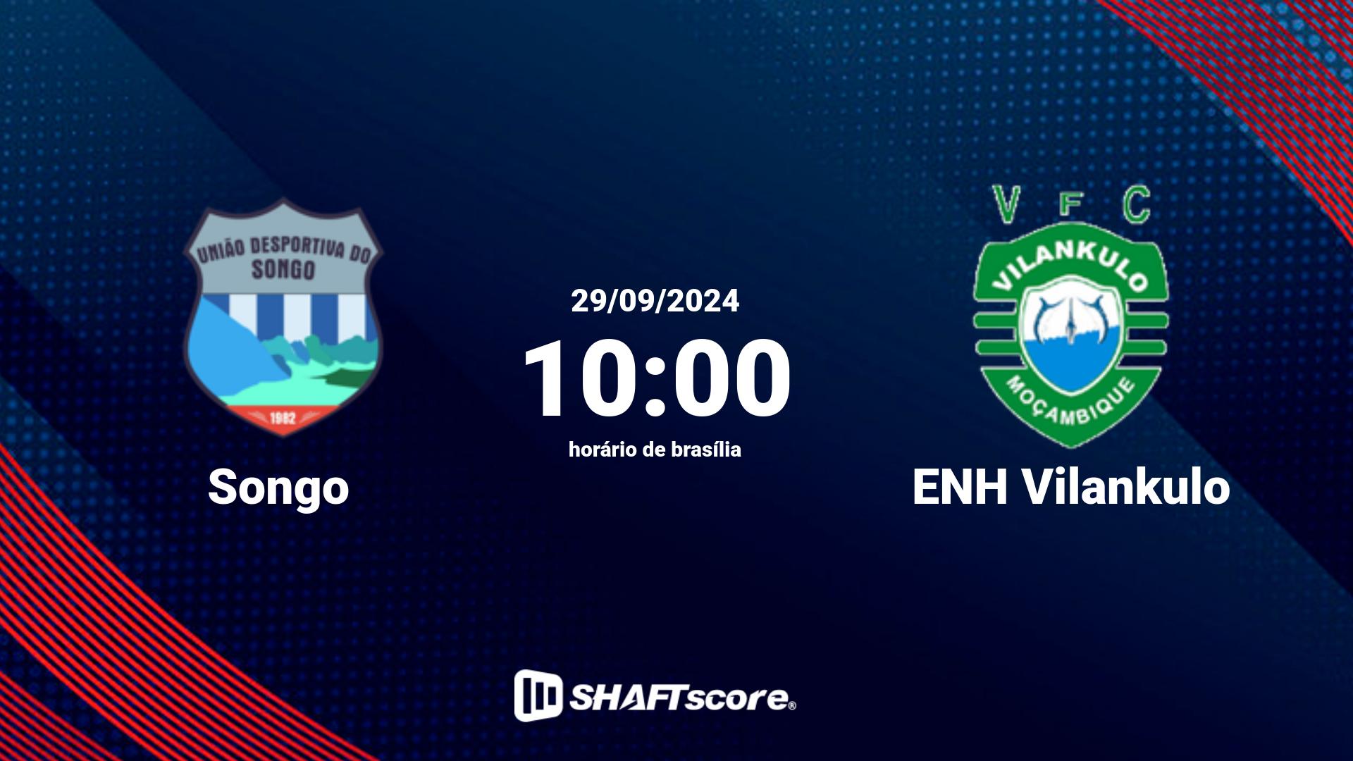 Estatísticas do jogo Songo vs ENH Vilankulo 29.09 10:00