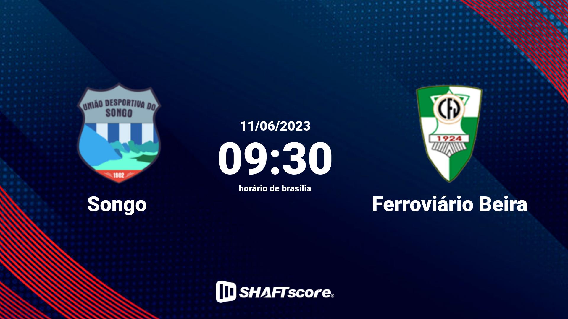 Estatísticas do jogo Songo vs Ferroviário Beira 11.06 09:30