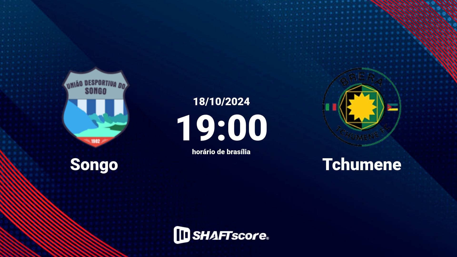 Estatísticas do jogo Songo vs Tchumene 18.10 19:00