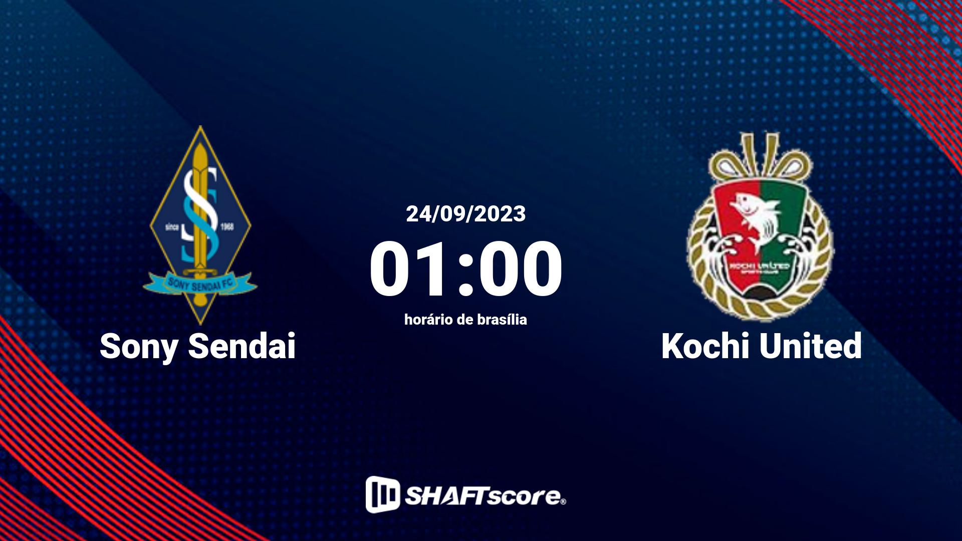 Estatísticas do jogo Sony Sendai vs Kochi United 24.09 01:00