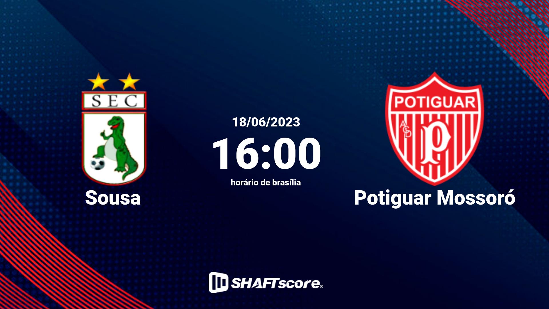 Estatísticas do jogo Sousa vs Potiguar Mossoró 18.06 16:00