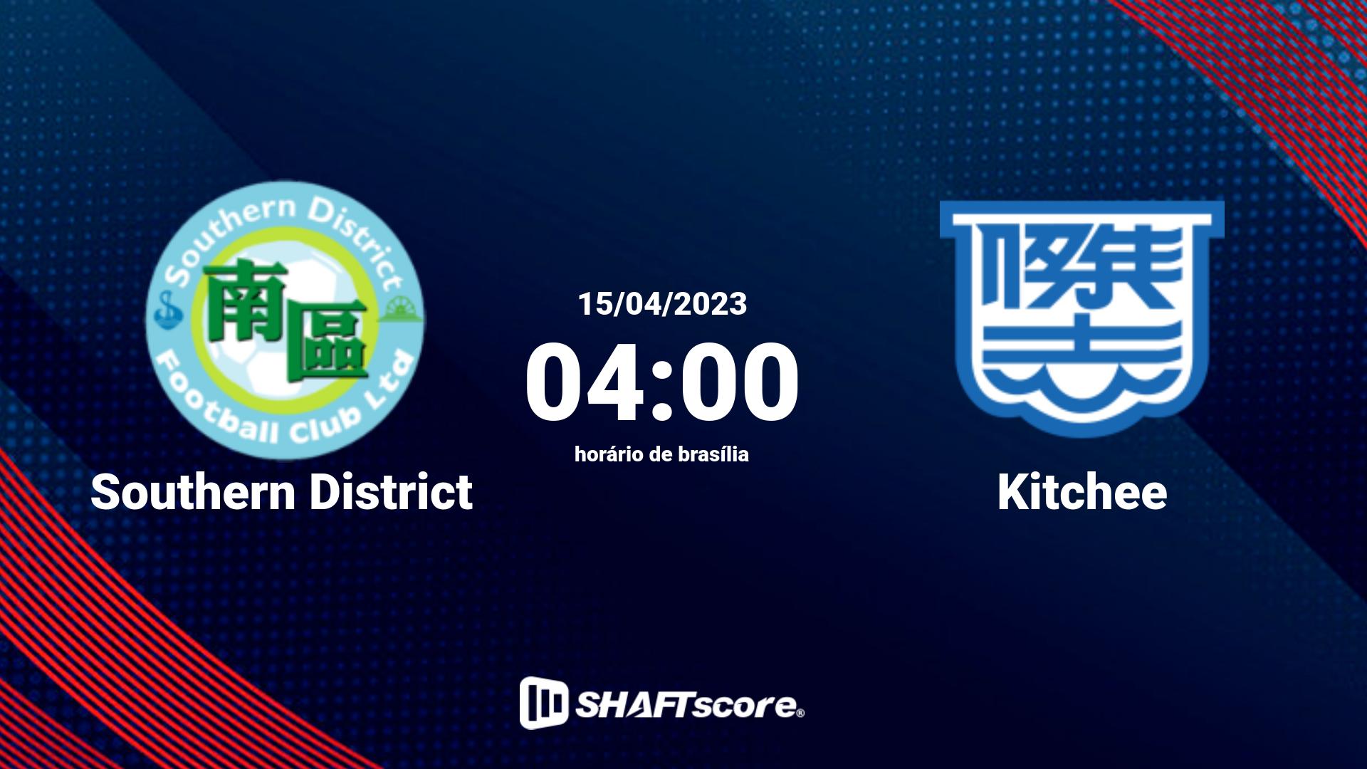 Estatísticas do jogo Southern District vs Kitchee 15.04 04:00