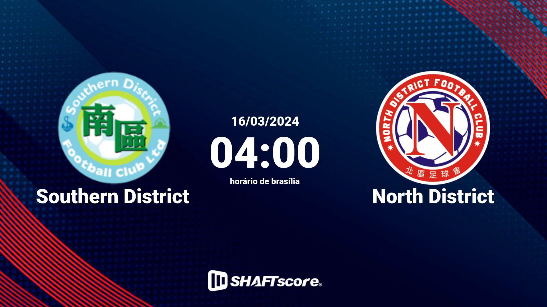 Estatísticas do jogo Southern District vs North District 16.03 04:00