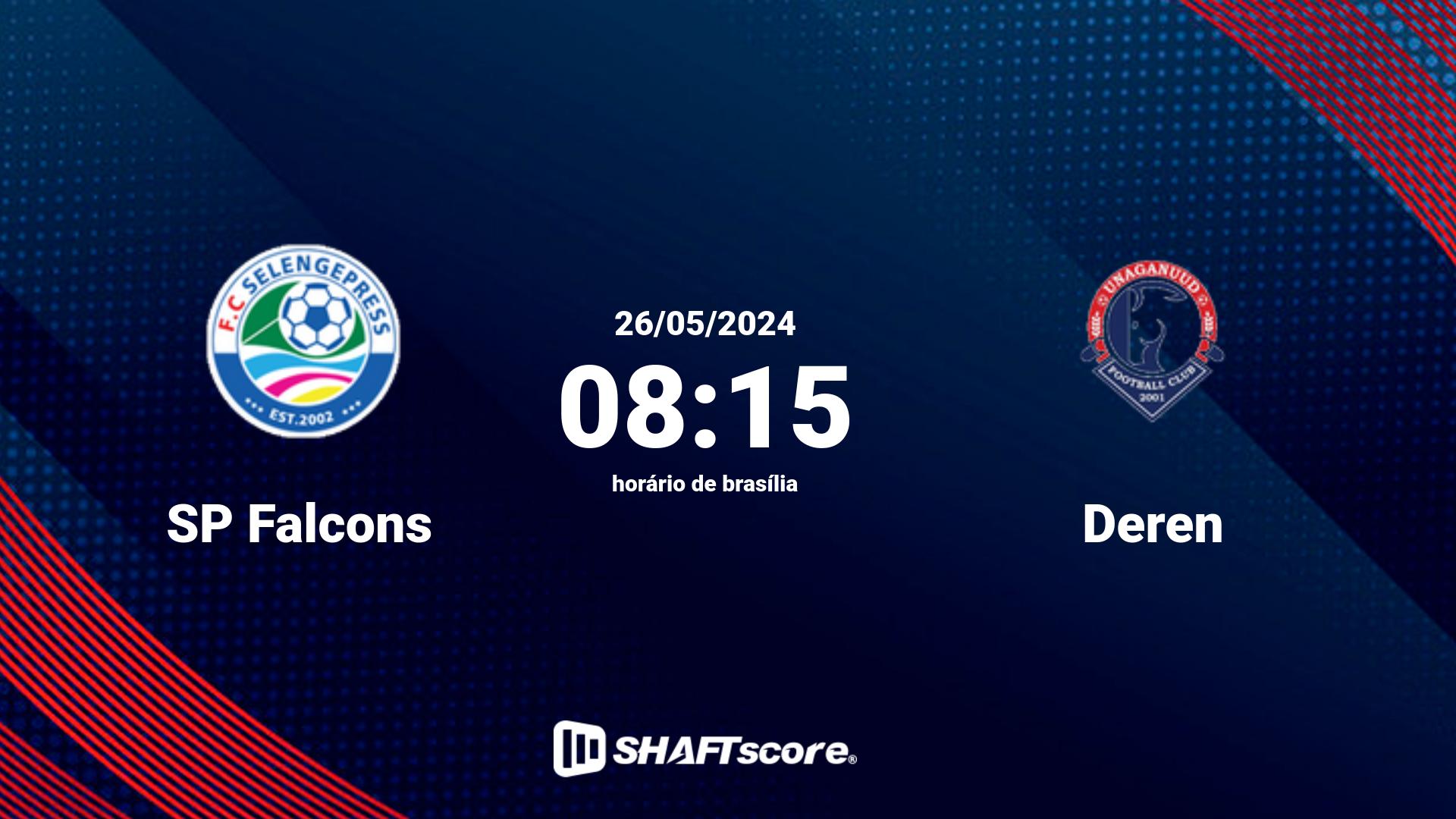 Estatísticas do jogo SP Falcons vs Deren 26.05 08:15