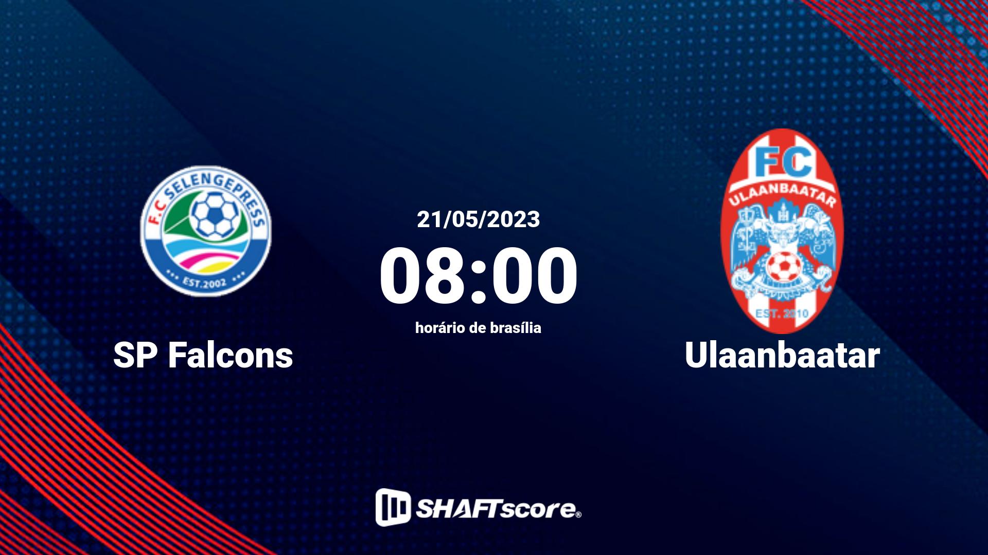 Estatísticas do jogo SP Falcons vs Ulaanbaatar 21.05 08:00