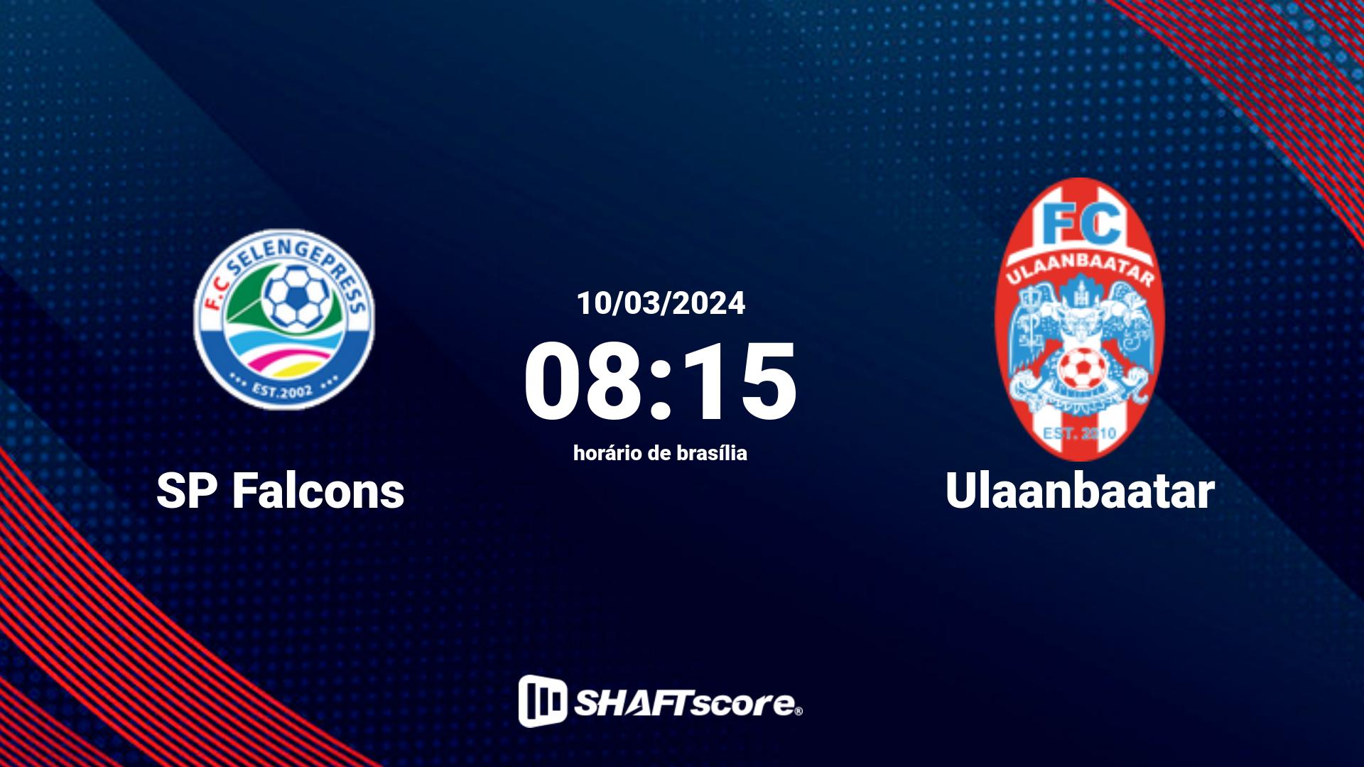 Estatísticas do jogo SP Falcons vs Ulaanbaatar 10.03 08:15