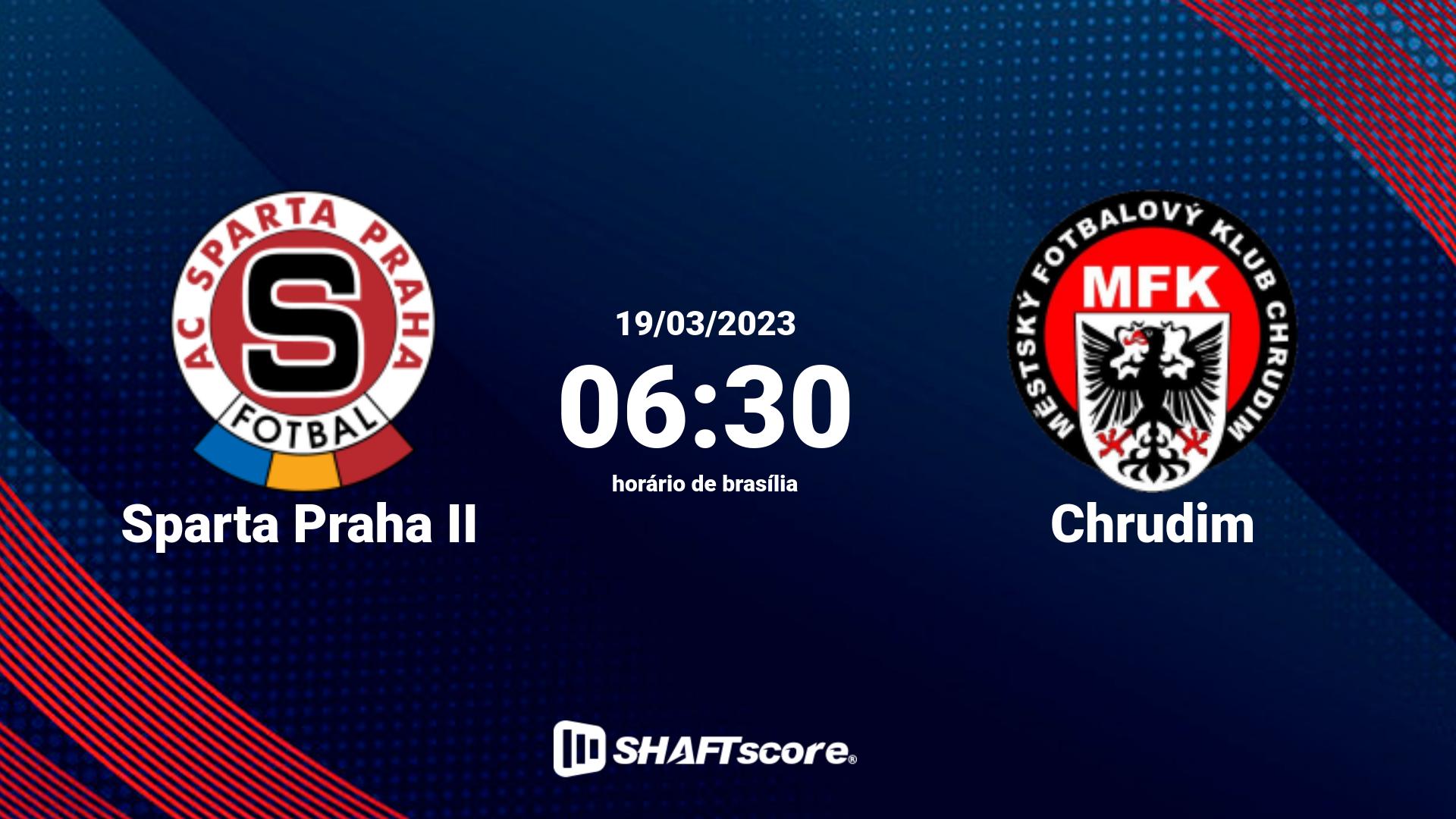 Estatísticas do jogo Sparta Praha II vs Chrudim 19.03 06:30